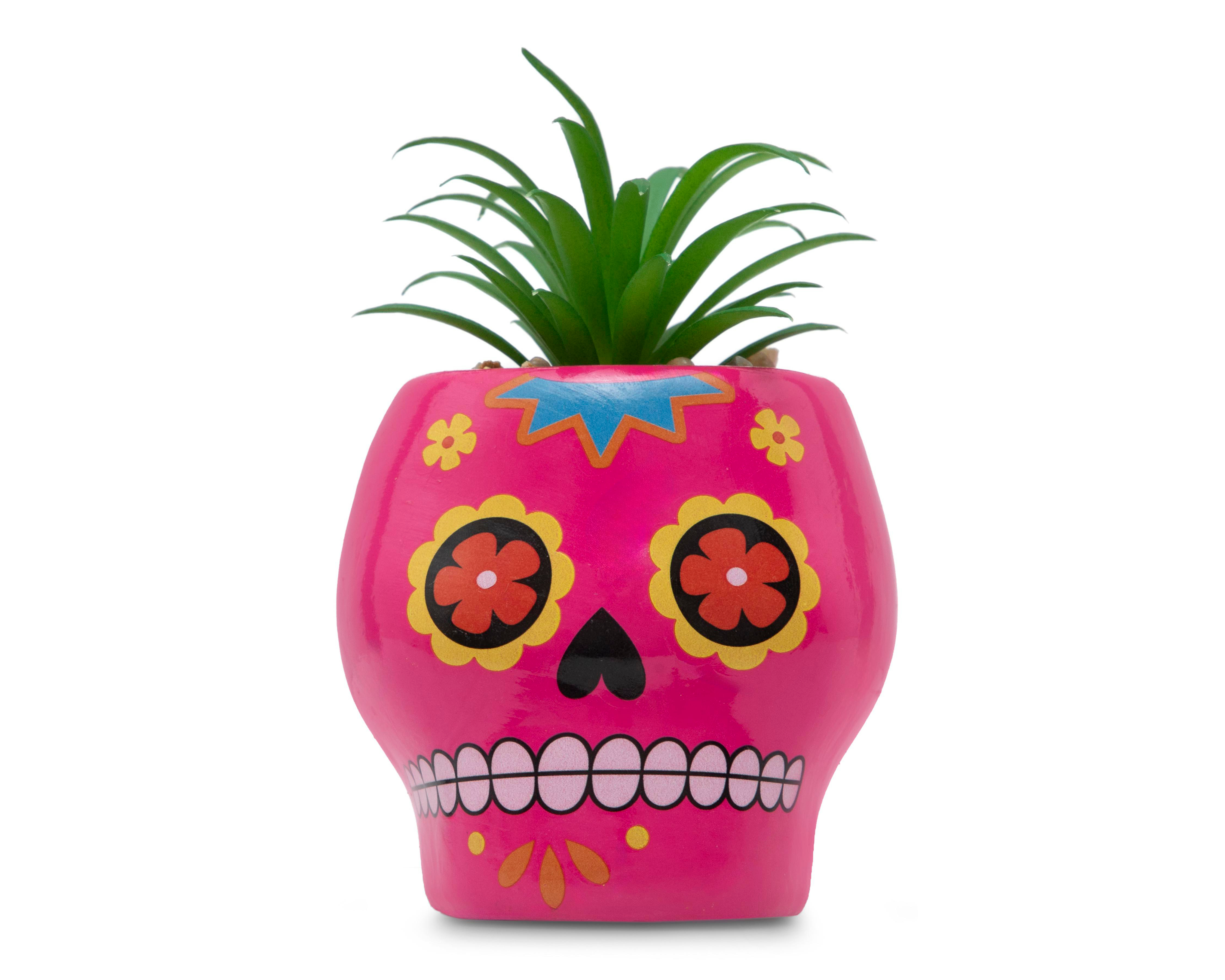 Foto 2 pulgar | Planta Artificial Día de Muertos con Maceta Starhaus 9 cm