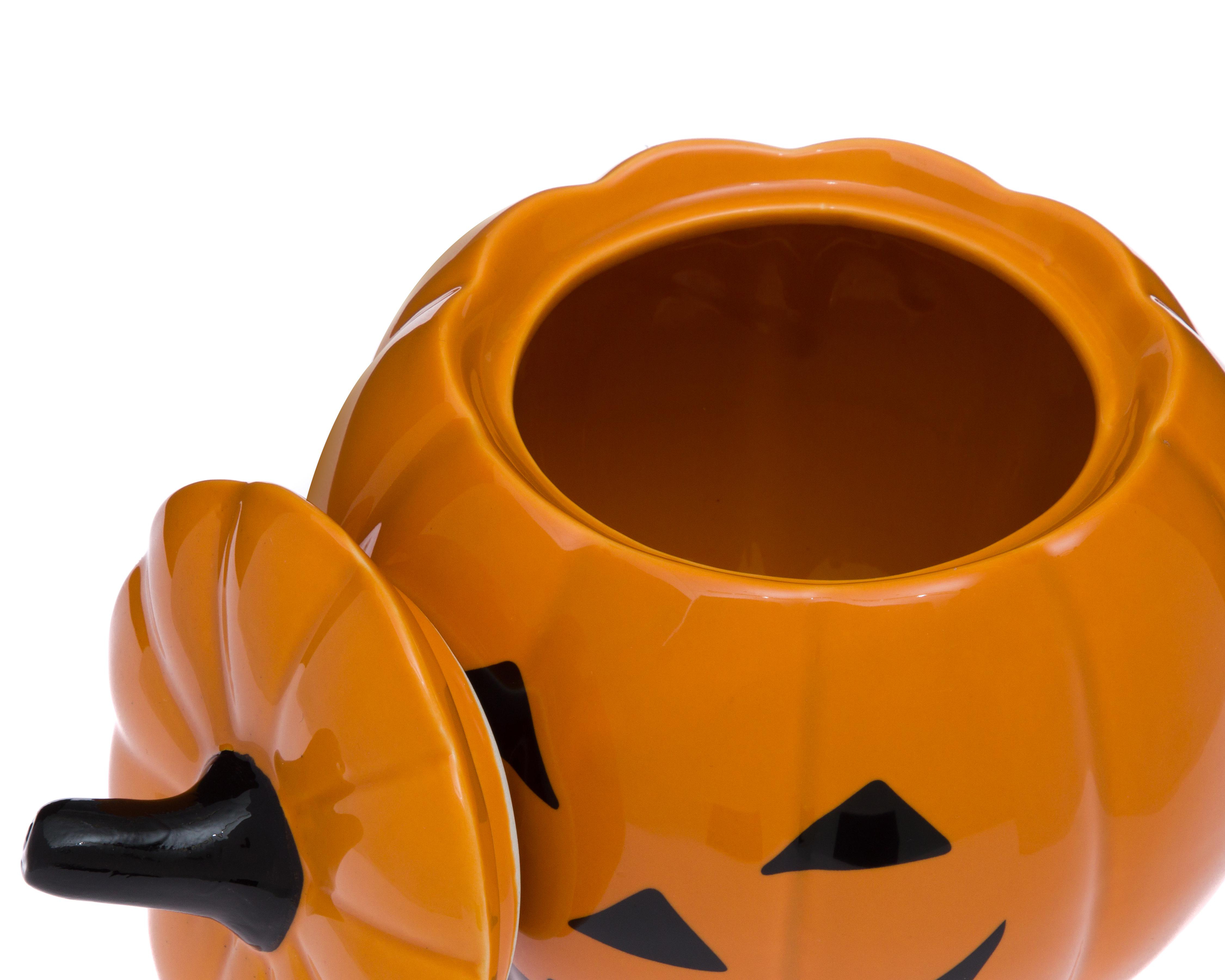 Foto 4 pulgar | Escultura de Calabaza de Halloween Candy de Cerámica