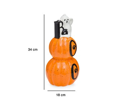 Foto 6 | Figura Decorativa de Calabaza Beverly de Cerámica