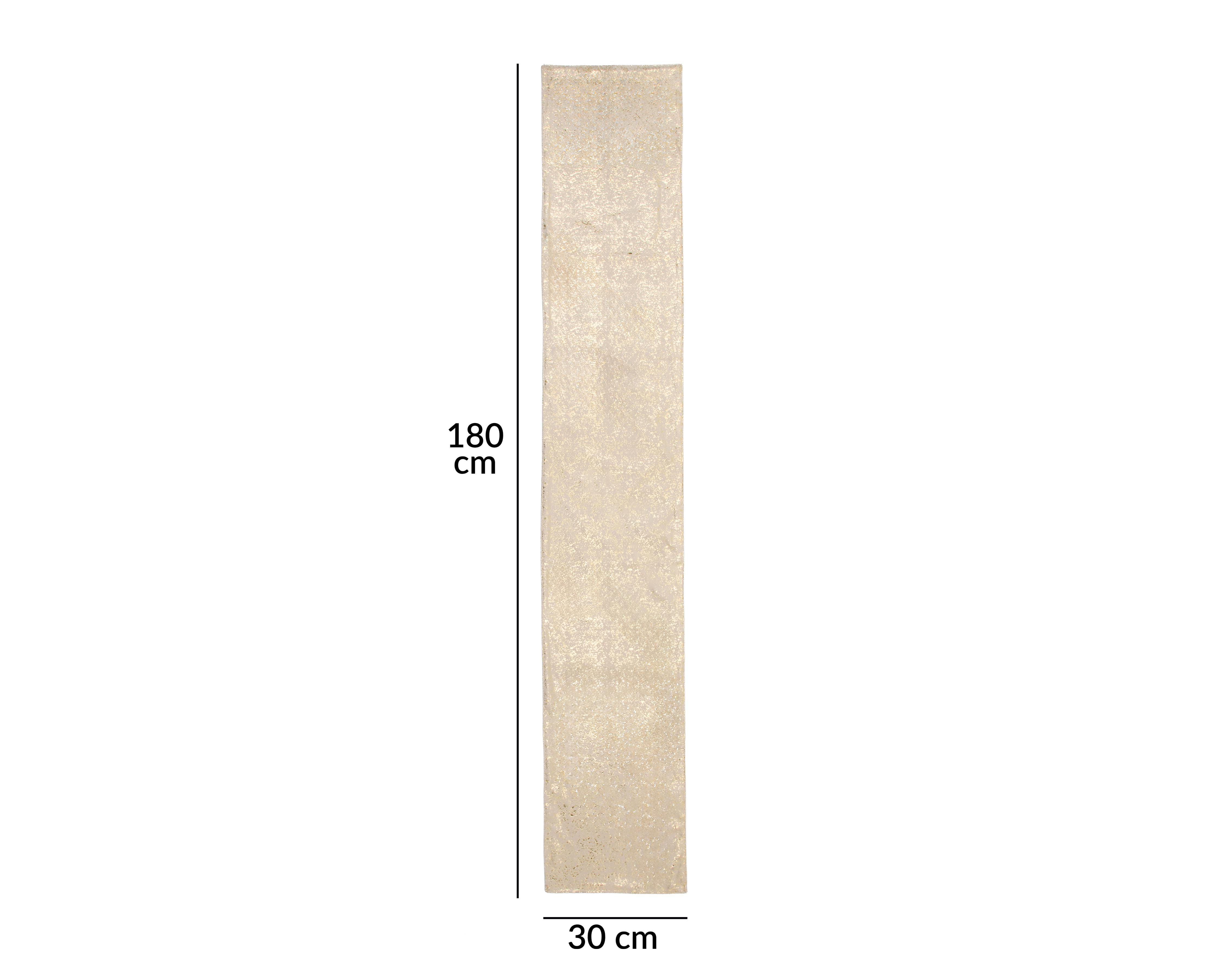 Foto 6 pulgar | Camino de Mesa Beige Starhaus Destello 30 x 180 cm
