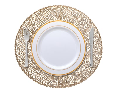 Foto 2 | Mantel Individual Dorado Starhaus Fall 4 Piezas