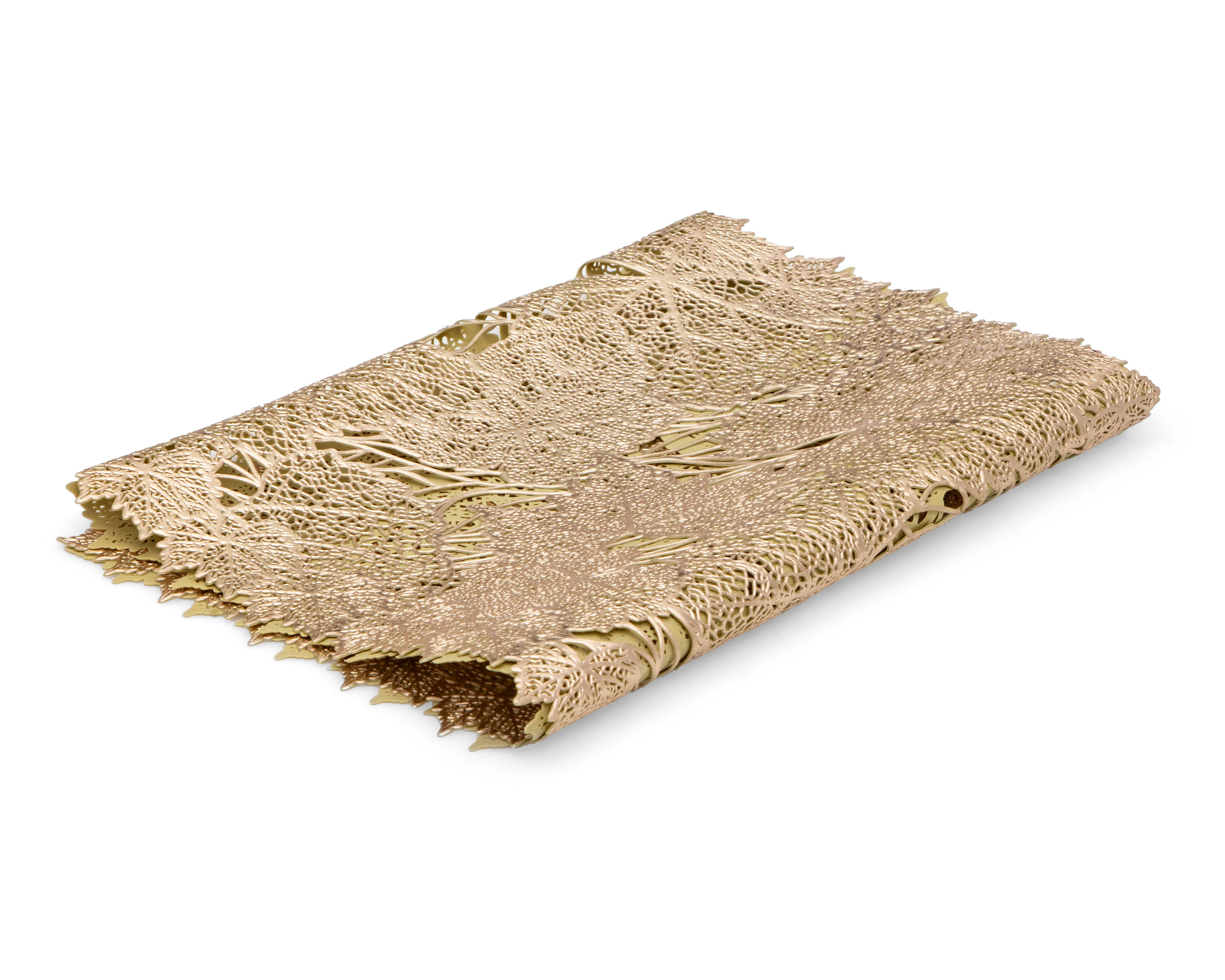 Foto 2 | Camino de Mesa Dorado Starhaus Foliage 33 x 92 cm