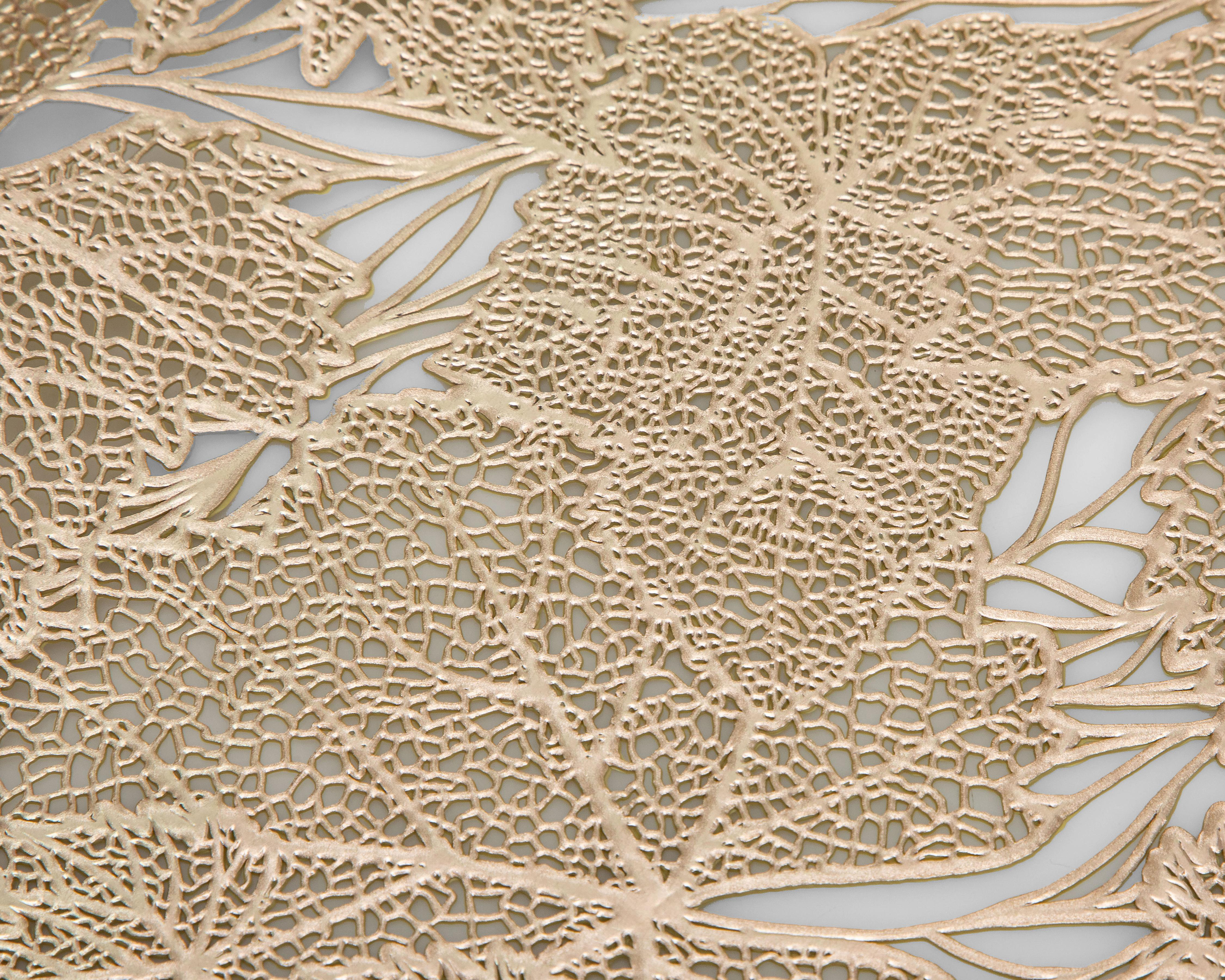 Foto 4 pulgar | Camino de Mesa Dorado Starhaus Foliage 33 x 92 cm