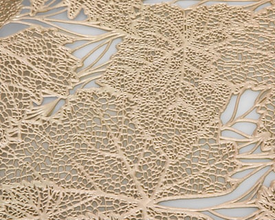 Foto 3 | Camino de Mesa Dorado Starhaus Foliage 33 x 92 cm