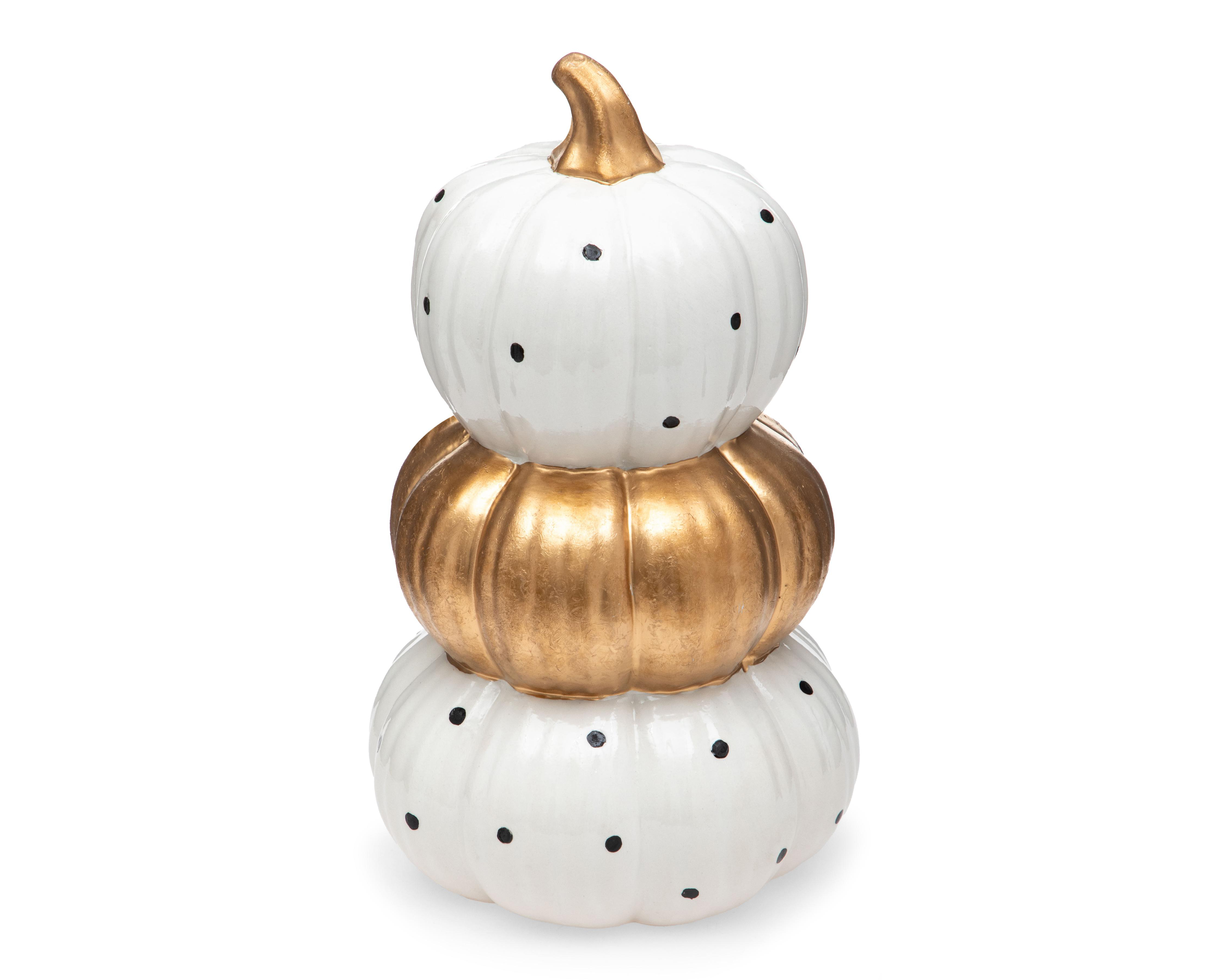 Foto 1 | Escultura de Calabazas Halloween Golden de Dolomita