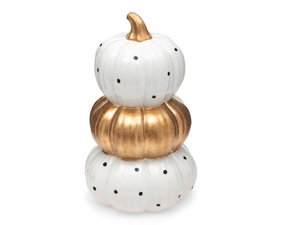 Foto 1 | Escultura de Calabazas Halloween Golden de Dolomita