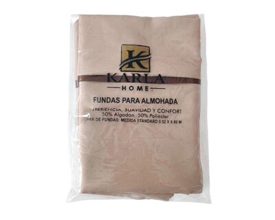 Foto 3 | Funda para Almohada Karlita Estándar 2 Piezas