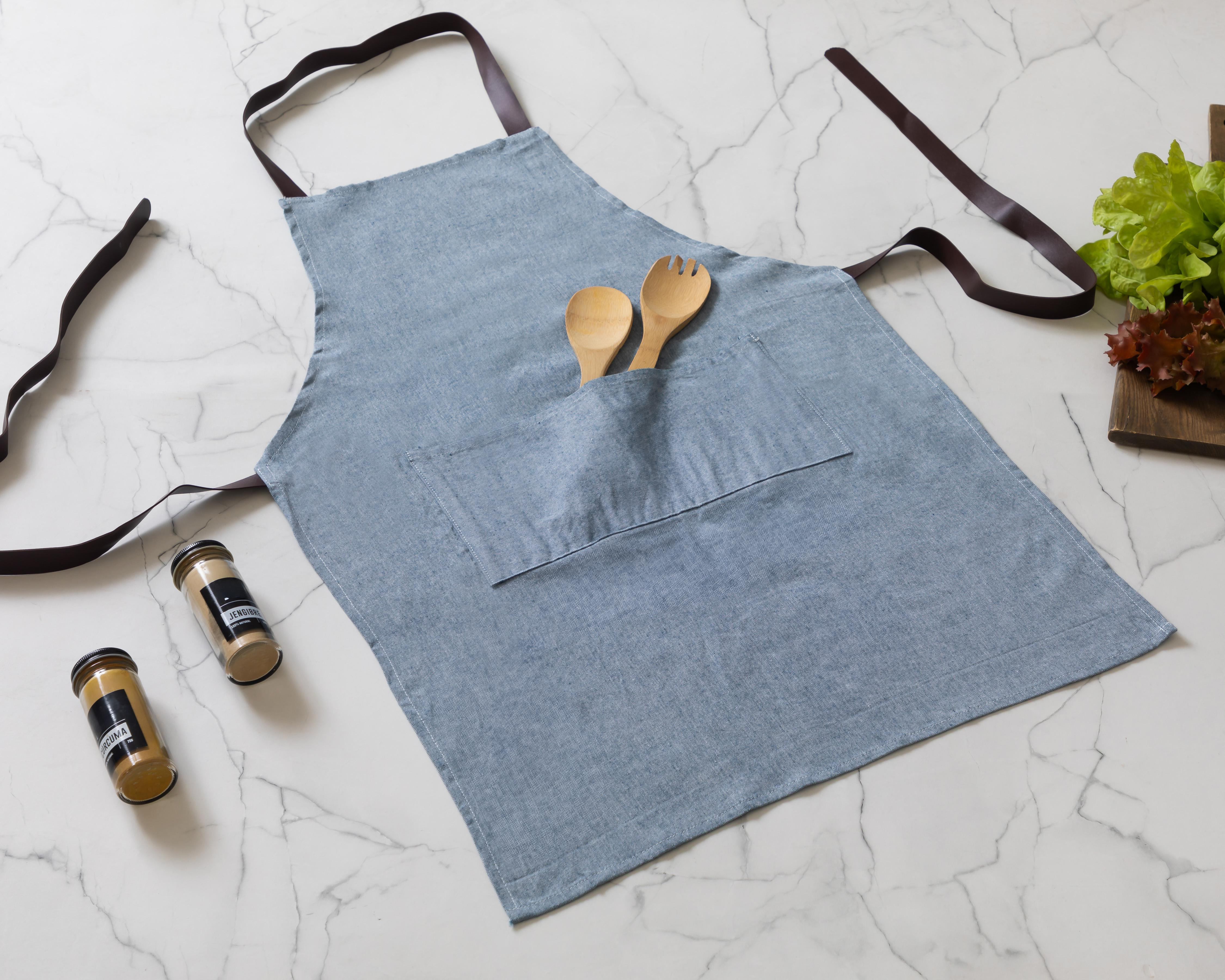 Foto 4 | Mandil de Cocina Vance de Algodón Azul