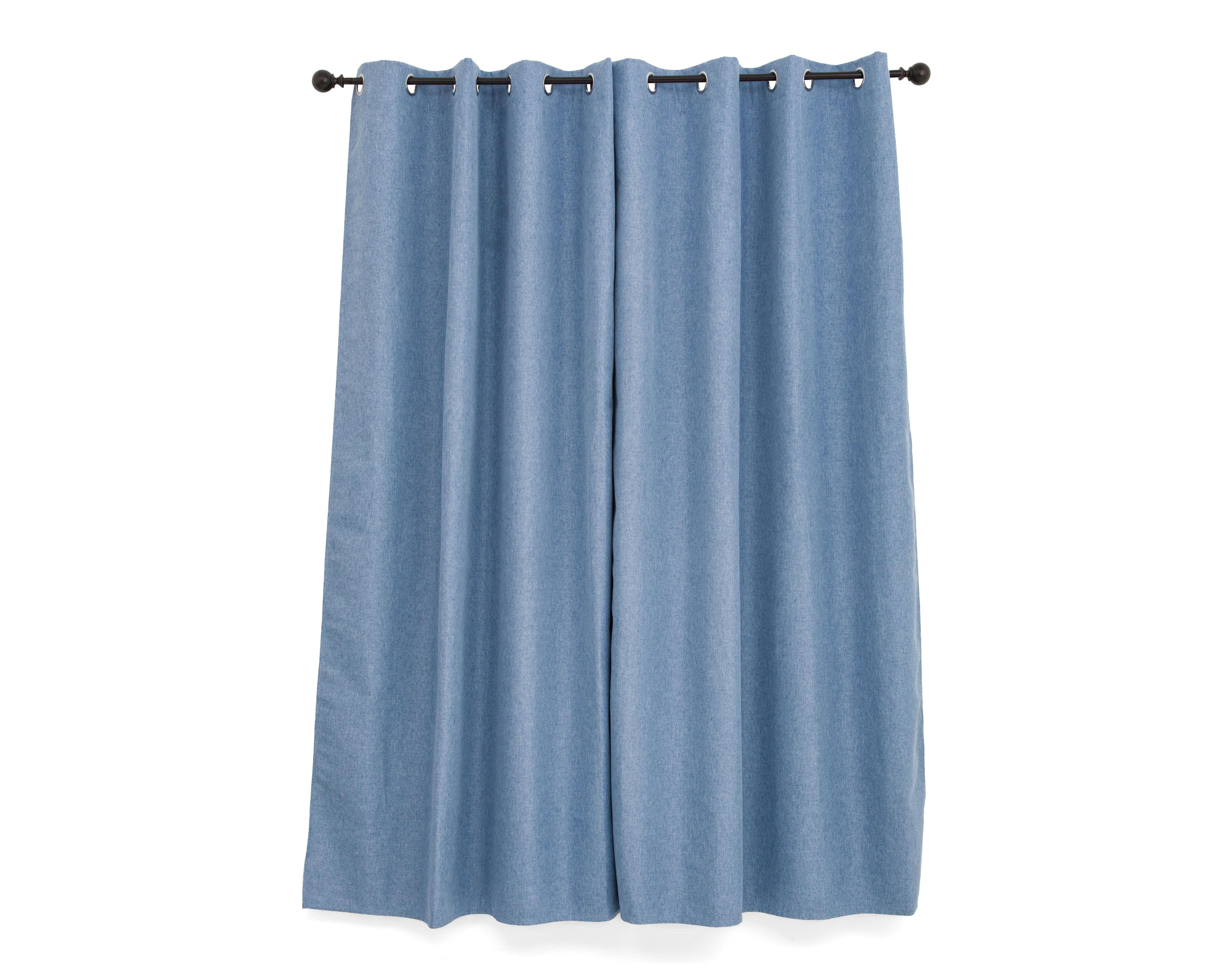 Foto 3 pulgar | Cortina Blackout Caili 132 x 160 cm Azul