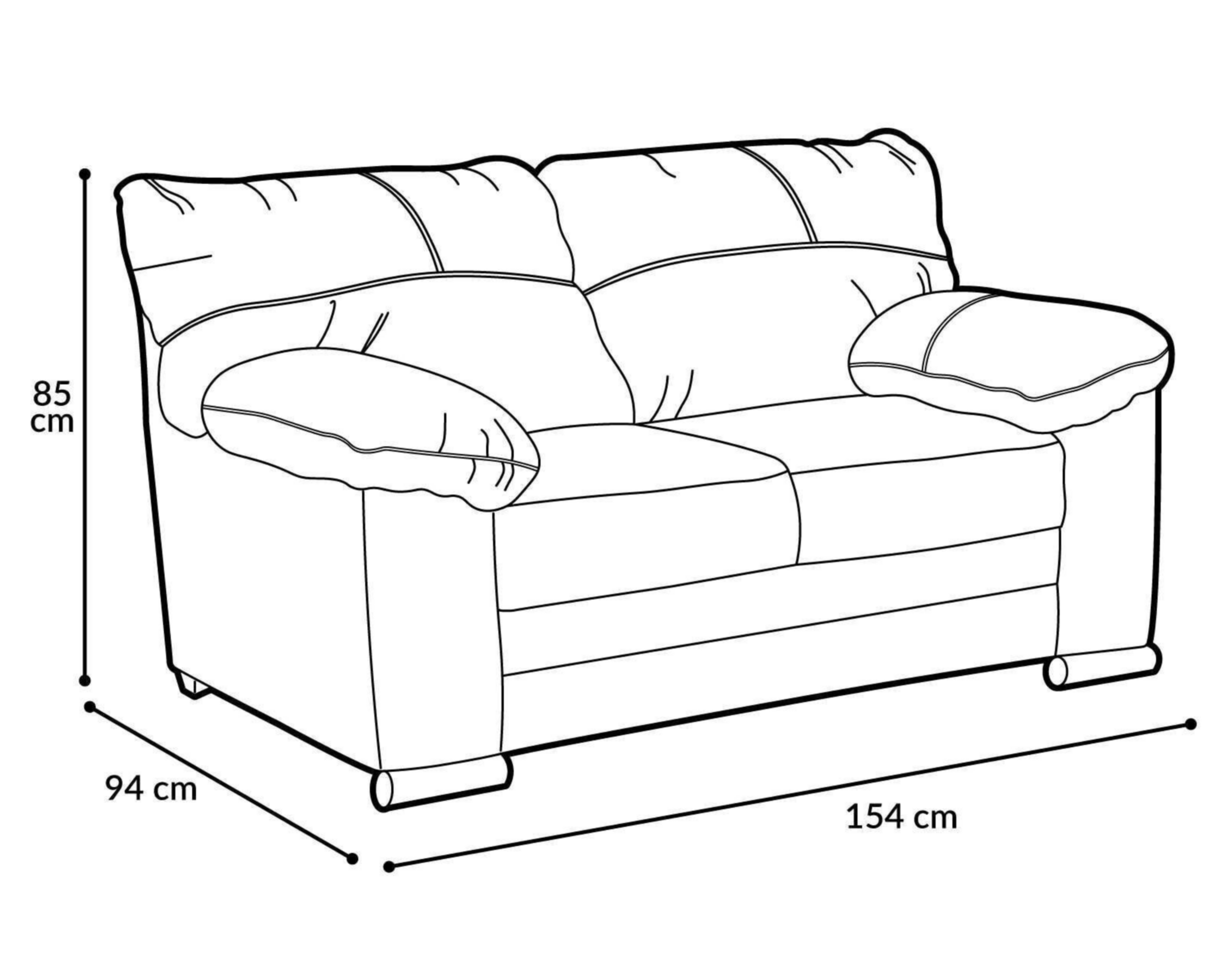 Foto 9 pulgar | Loveseat Siena Contemporáneo
