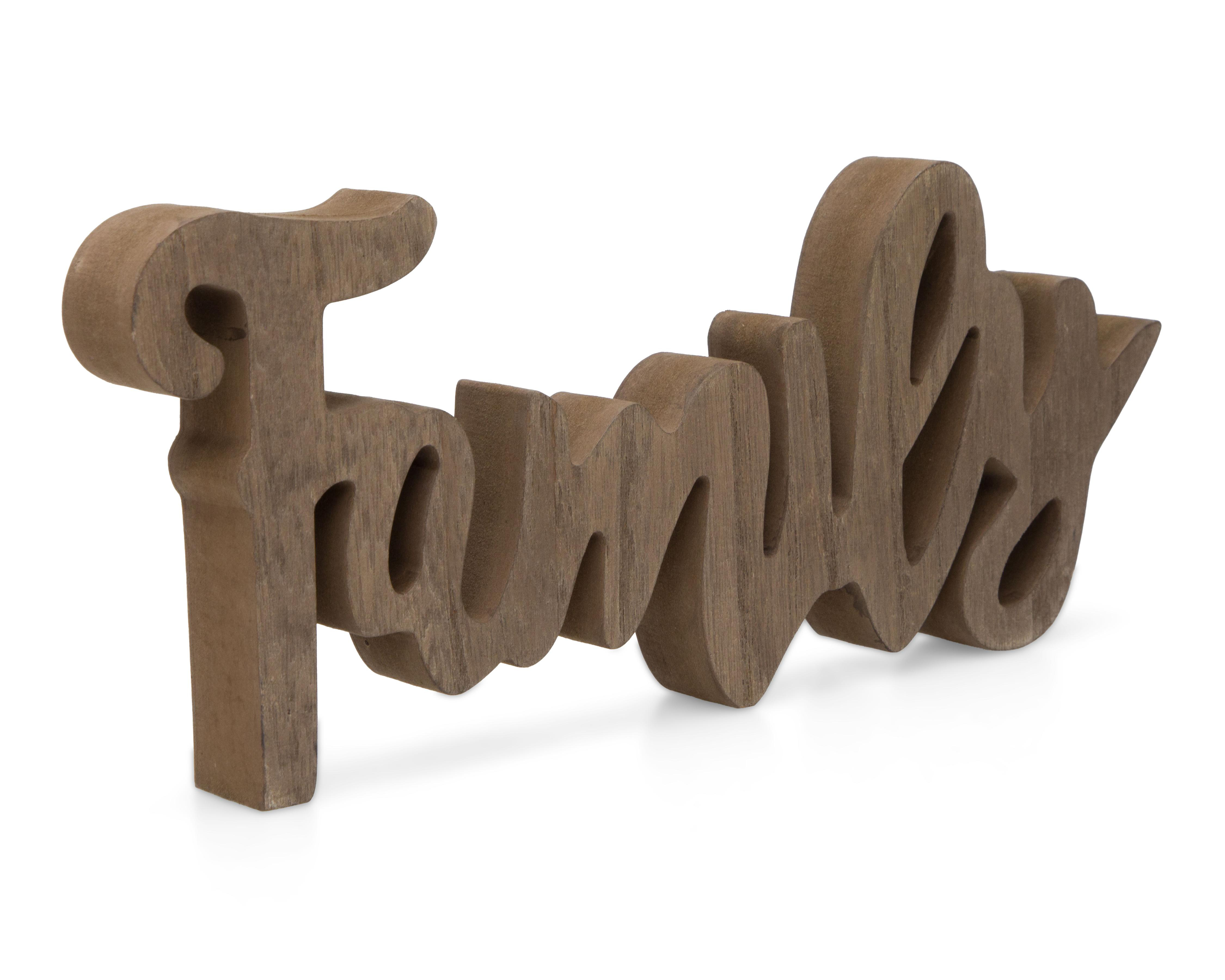 Foto 1 | Letrero Decorativo Famlu de Madera