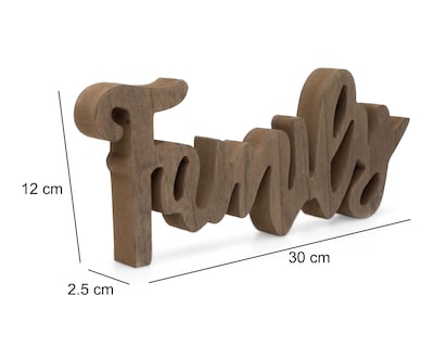 Foto 6 | Letrero Decorativo Famlu de Madera