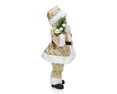 Foto 2 | Figura Decorativa de Santa Claus Navideña Golden Claus de Plástico