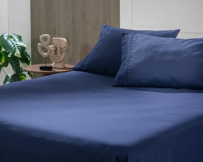 Foto 1 | Sábana Matrimonial con Fundas para Almohada Starhaus Jay Azul 4 Piezas