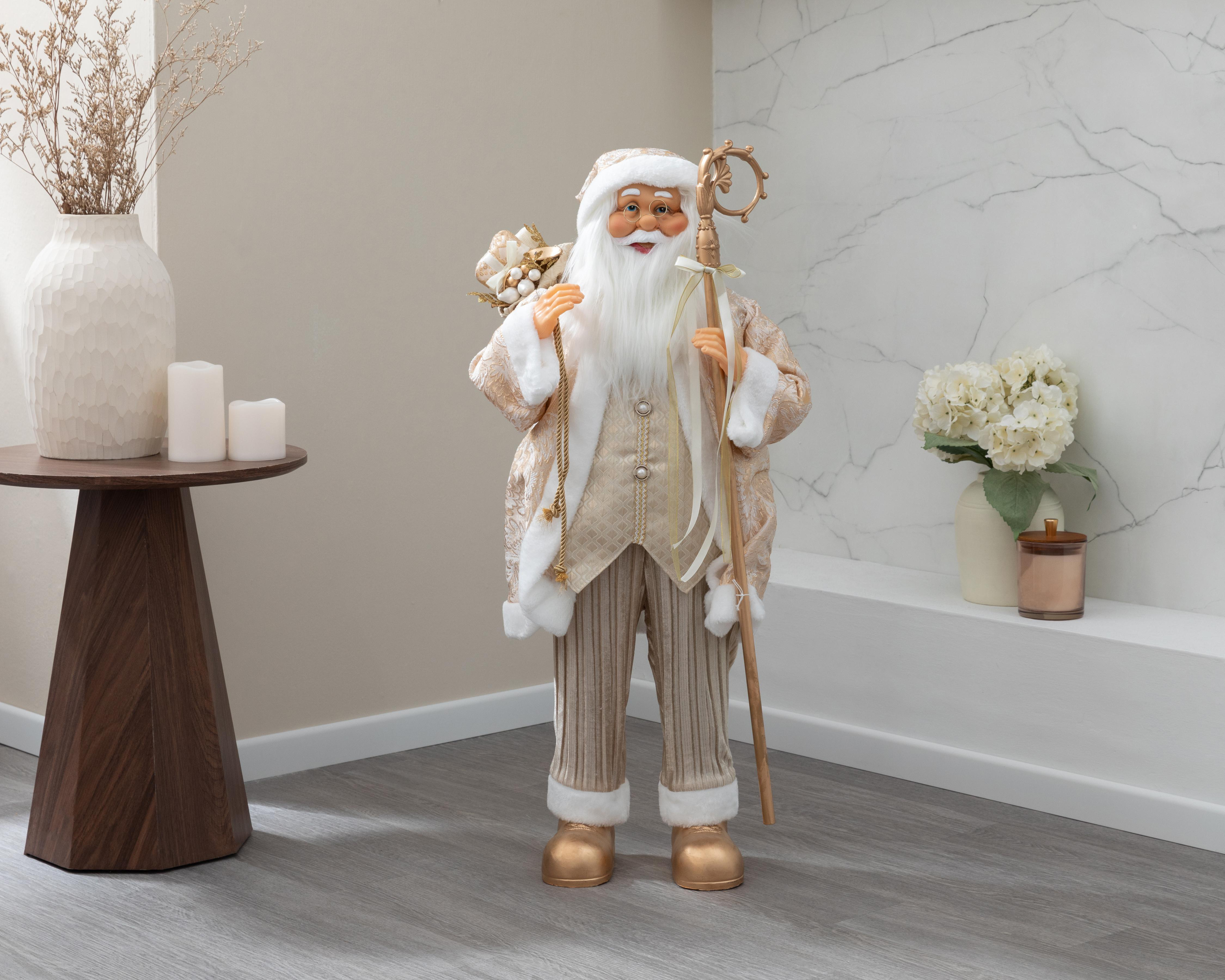 Foto 6 pulgar | Figura Decorativa Santa Claus de Navidad Nikolaus de Plástico