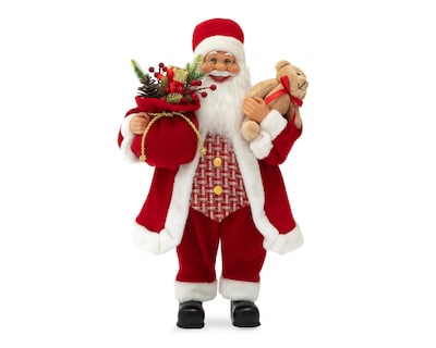 Foto 1 | Figura Decorativa Navideña Papá Noel de Plástico