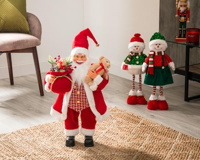 Foto 5 | Figura Decorativa Navideña Papá Noel de Plástico