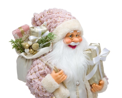 Foto 4 | Figura Decorativa Navideña Santa de Plástico