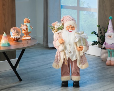 Foto 5 | Figura Decorativa Navideña Santa de Plástico