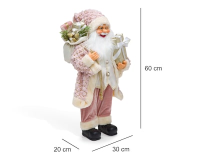 Foto 6 | Figura Decorativa Navideña Santa de Plástico