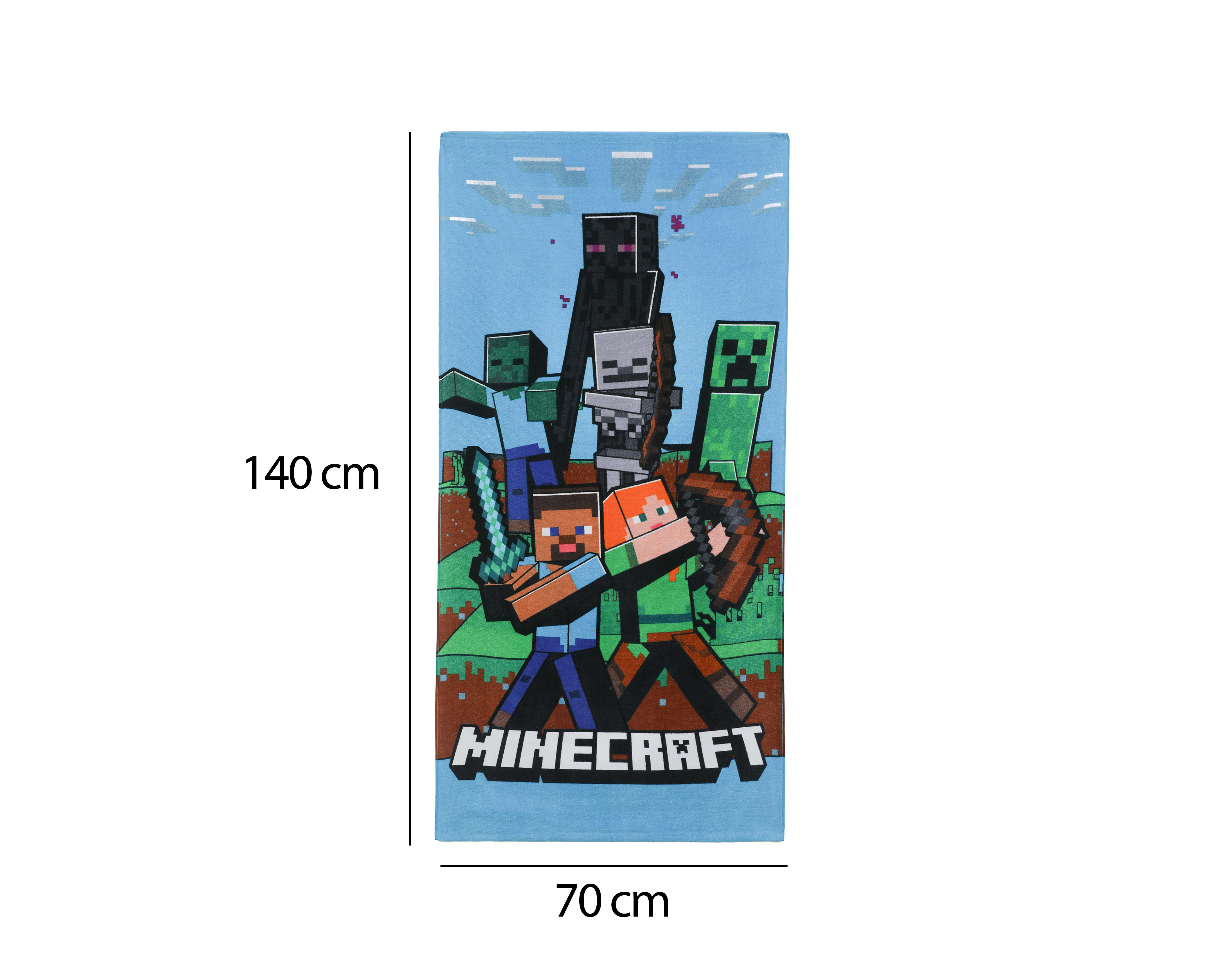 Foto 5 | Toalla de Baño Minecraft Estampada