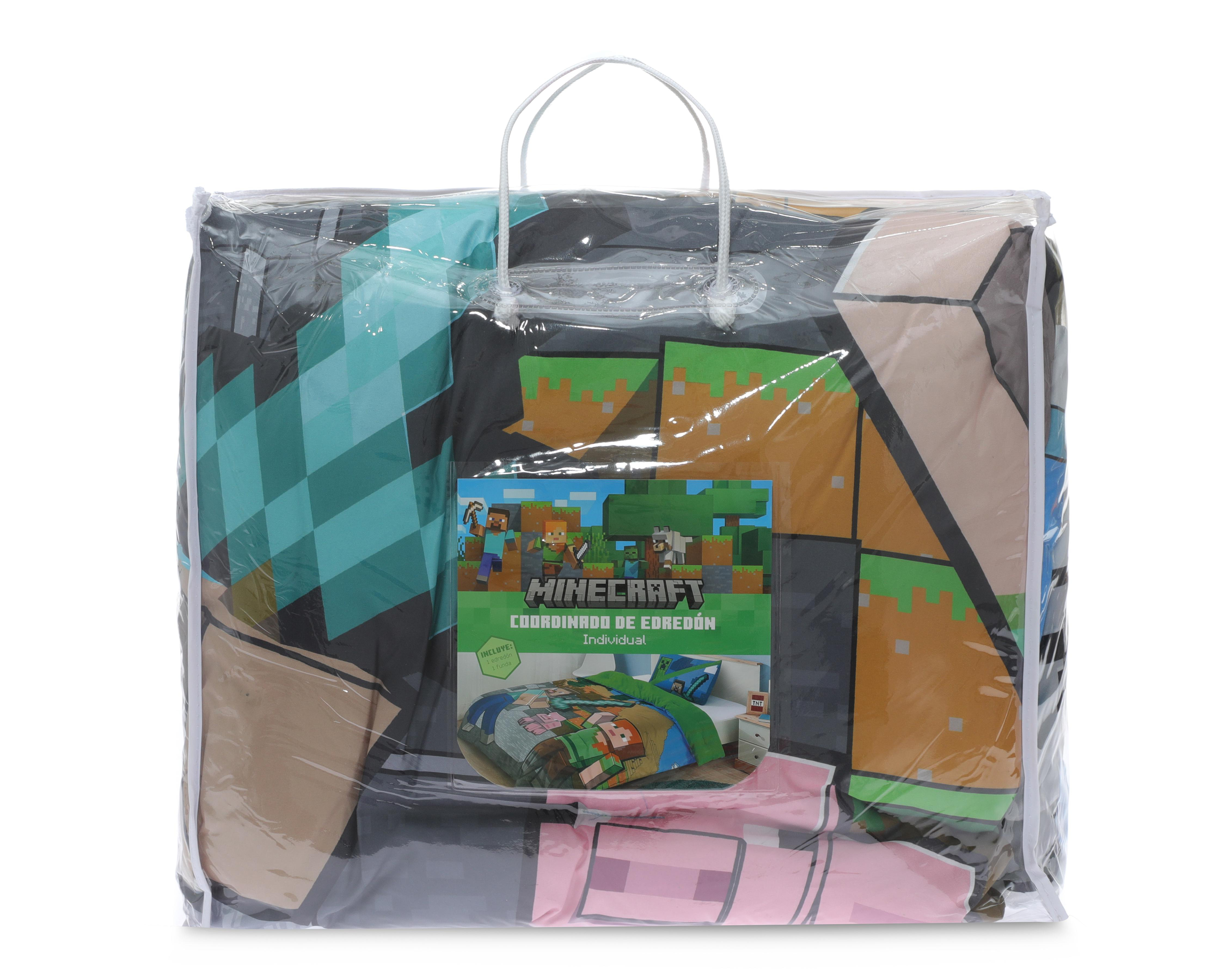 Foto 4 | Edredón Individual Minecraft Estampado