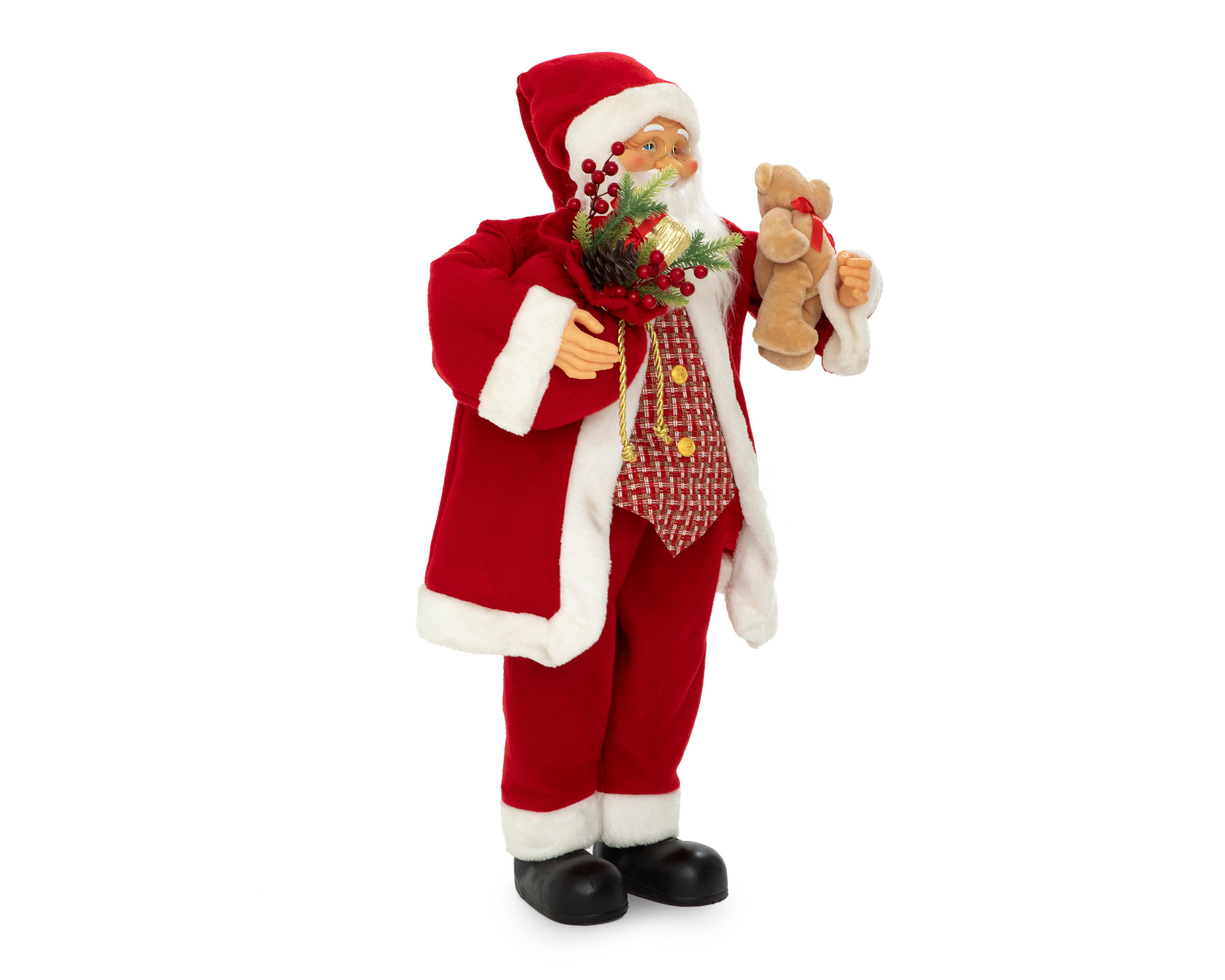 Foto 2 pulgar | Figura Decorativa Navideña Papa Noel de Plástico