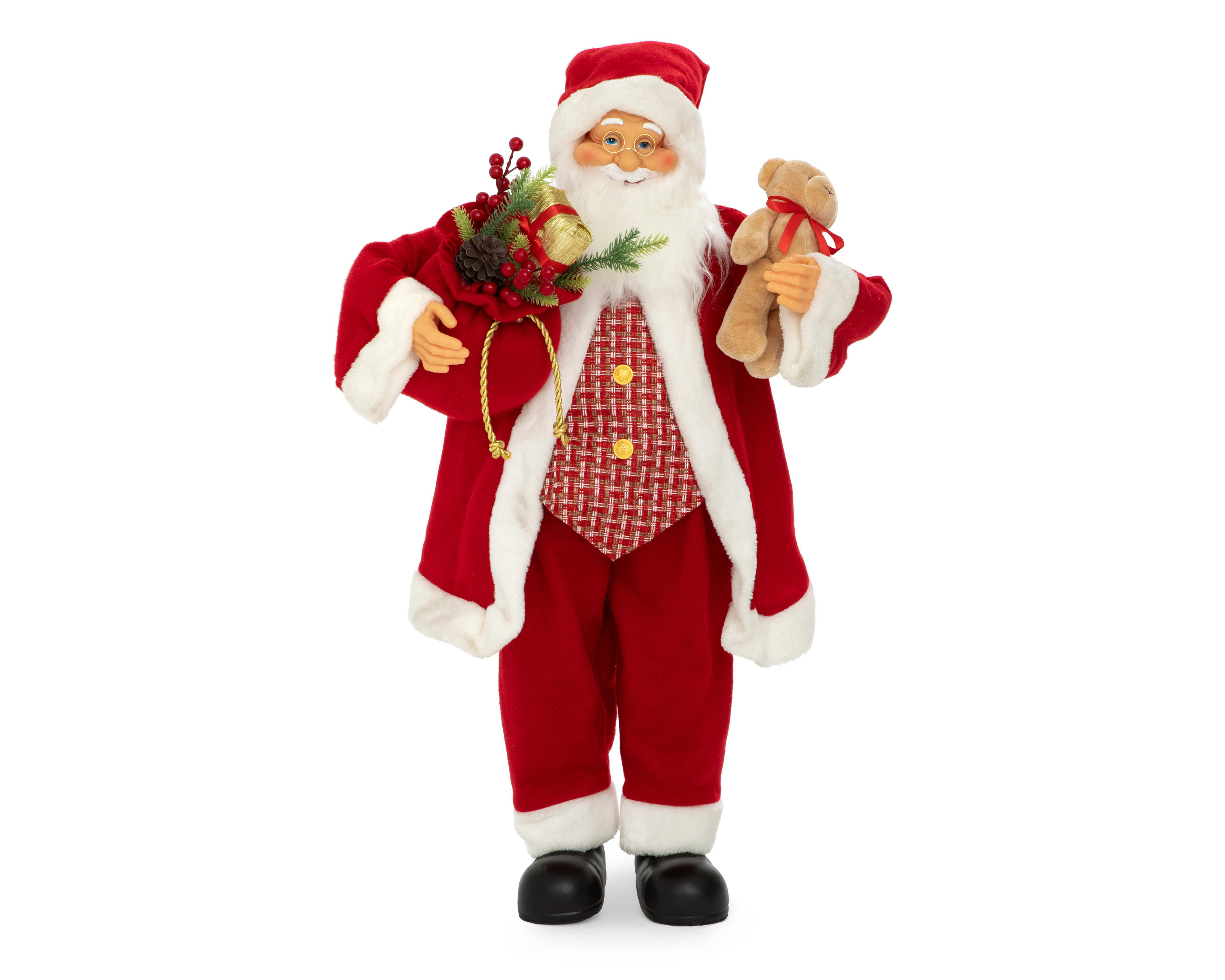 Foto 4 pulgar | Figura Decorativa Navideña Papa Noel de Plástico