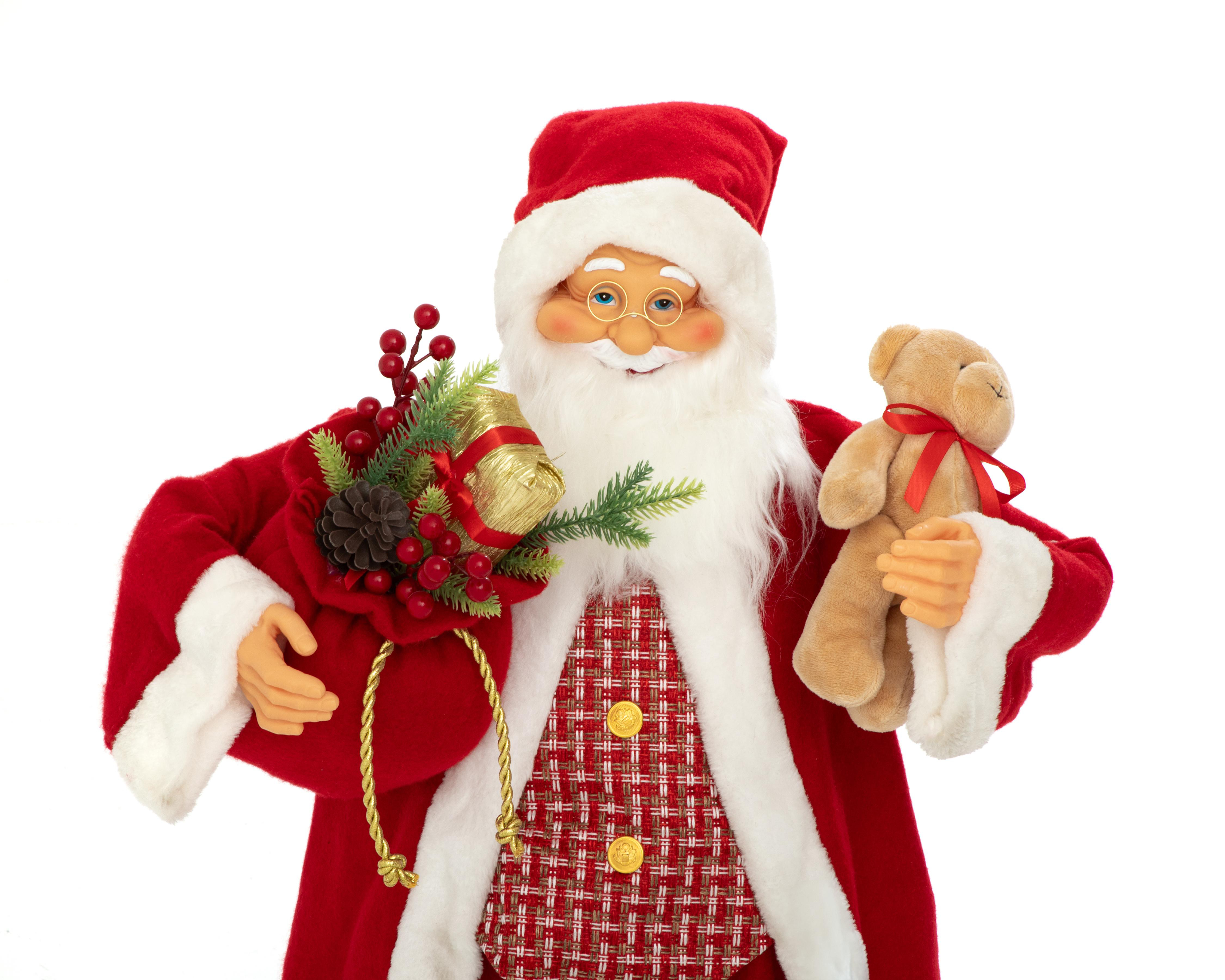Foto 5 pulgar | Figura Decorativa Navideña Papa Noel de Plástico