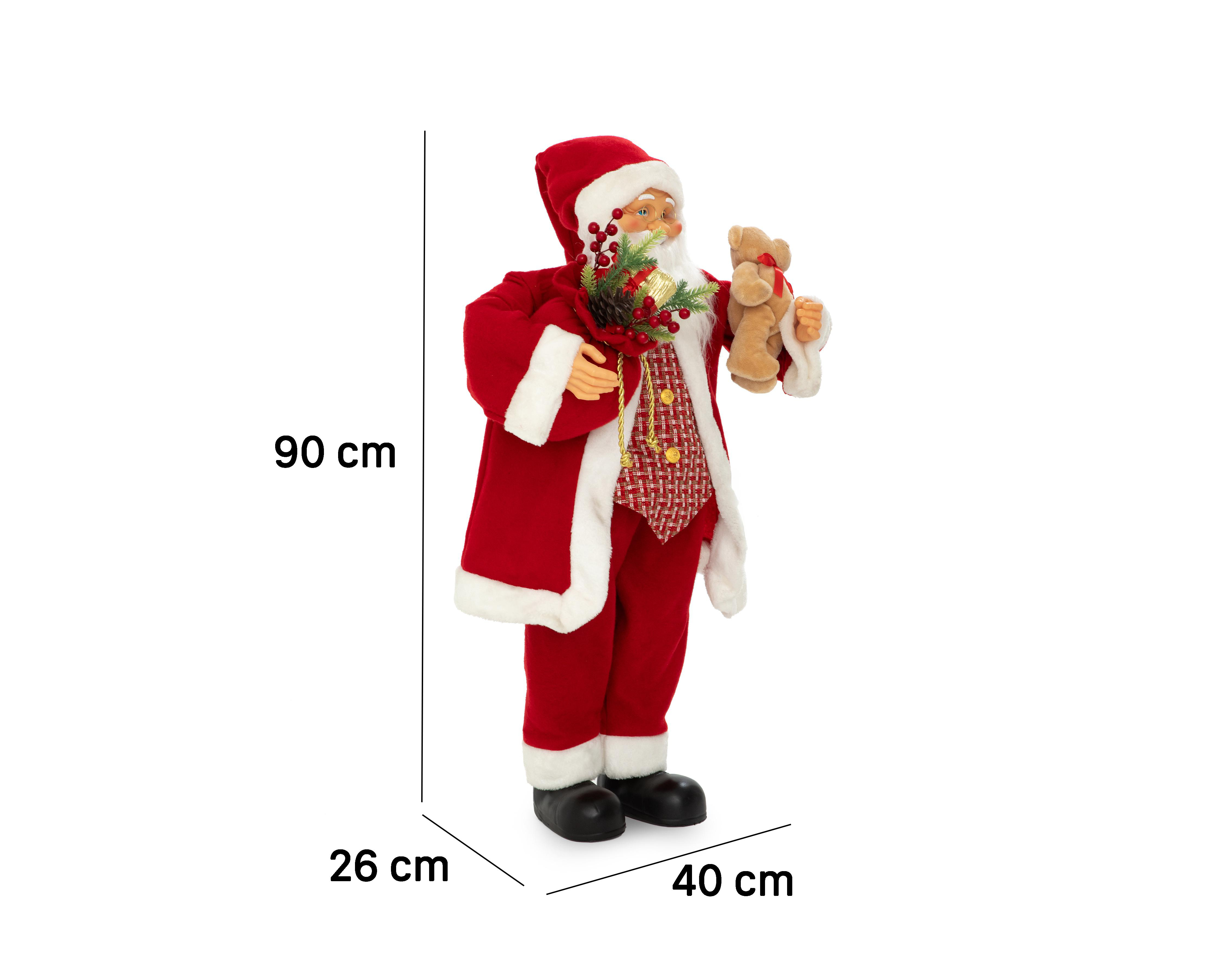 Foto 6 | Figura Decorativa Navideña Papa Noel de Plástico