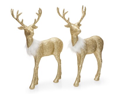 Foto 1 | Figura Decorativa de Reno Navideño Dashers de Plástico 2 Piezas