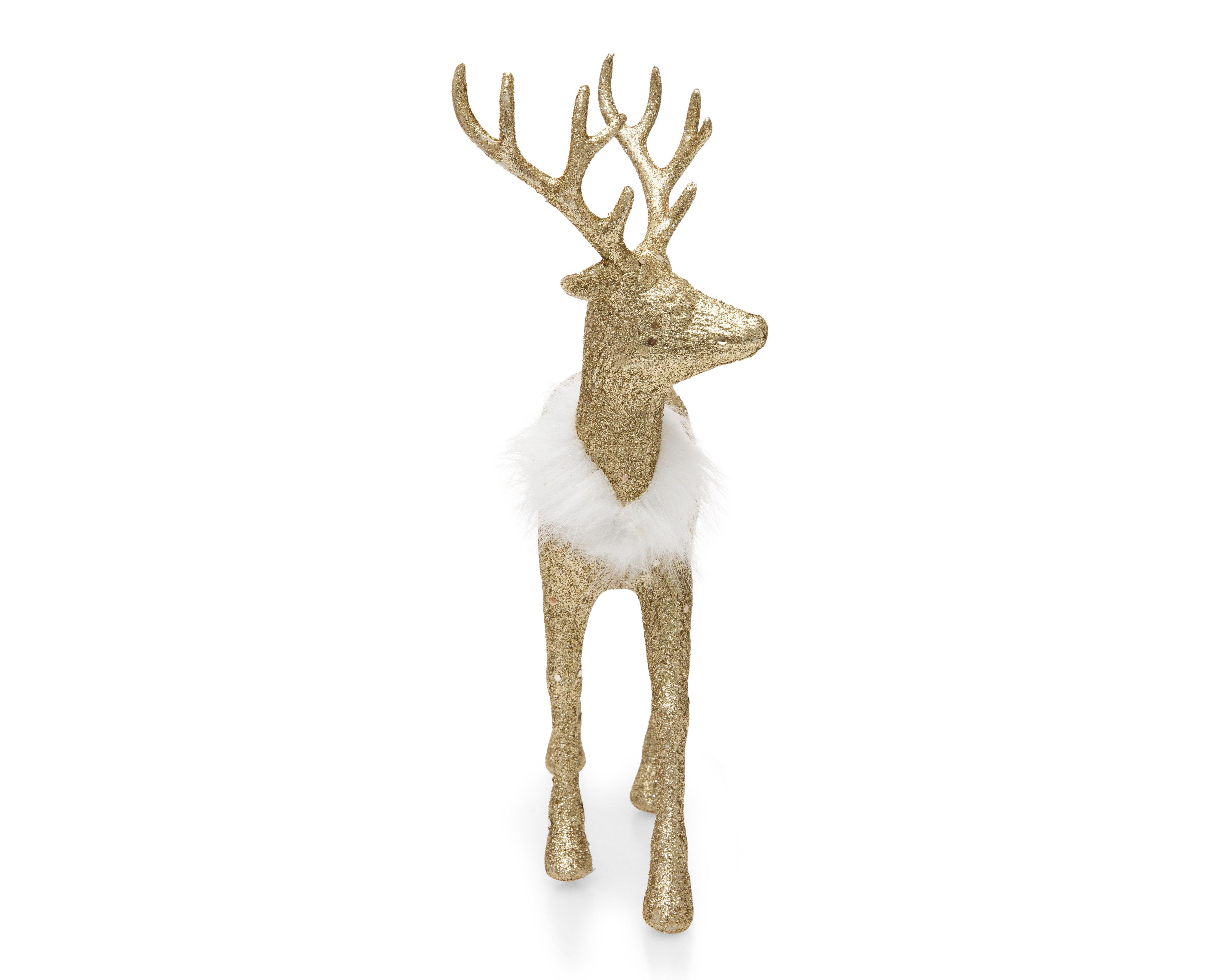Foto 5 pulgar | Figura Decorativa de Reno Navideño Dashers de Plástico 2 Piezas