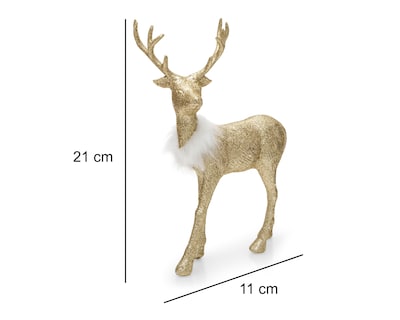 Foto 7 | Figura Decorativa de Reno Navideño Dashers de Plástico 2 Piezas