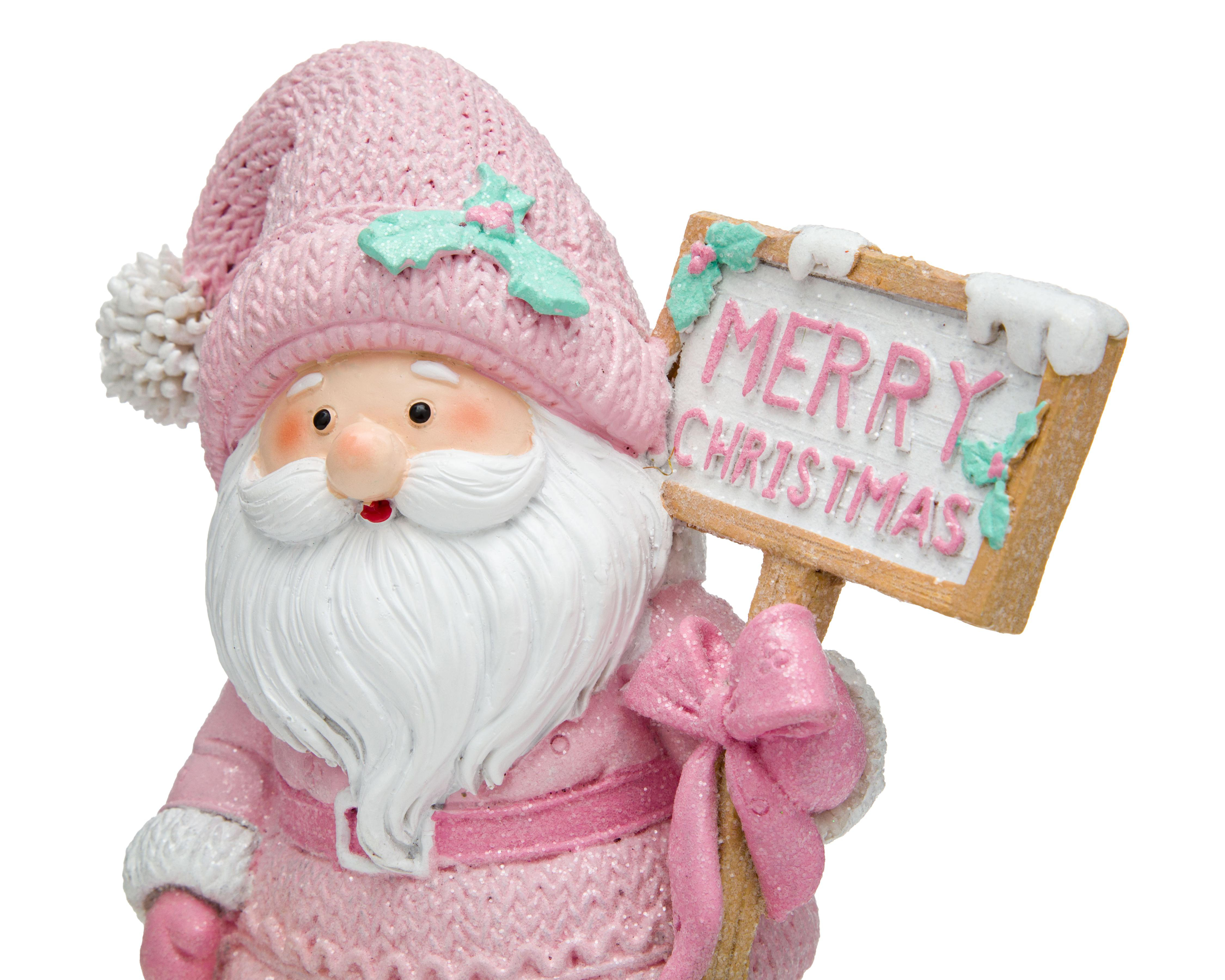Foto 5 pulgar | Figura Decorativa Santa de Navidad Merry Ginger de Poliresina