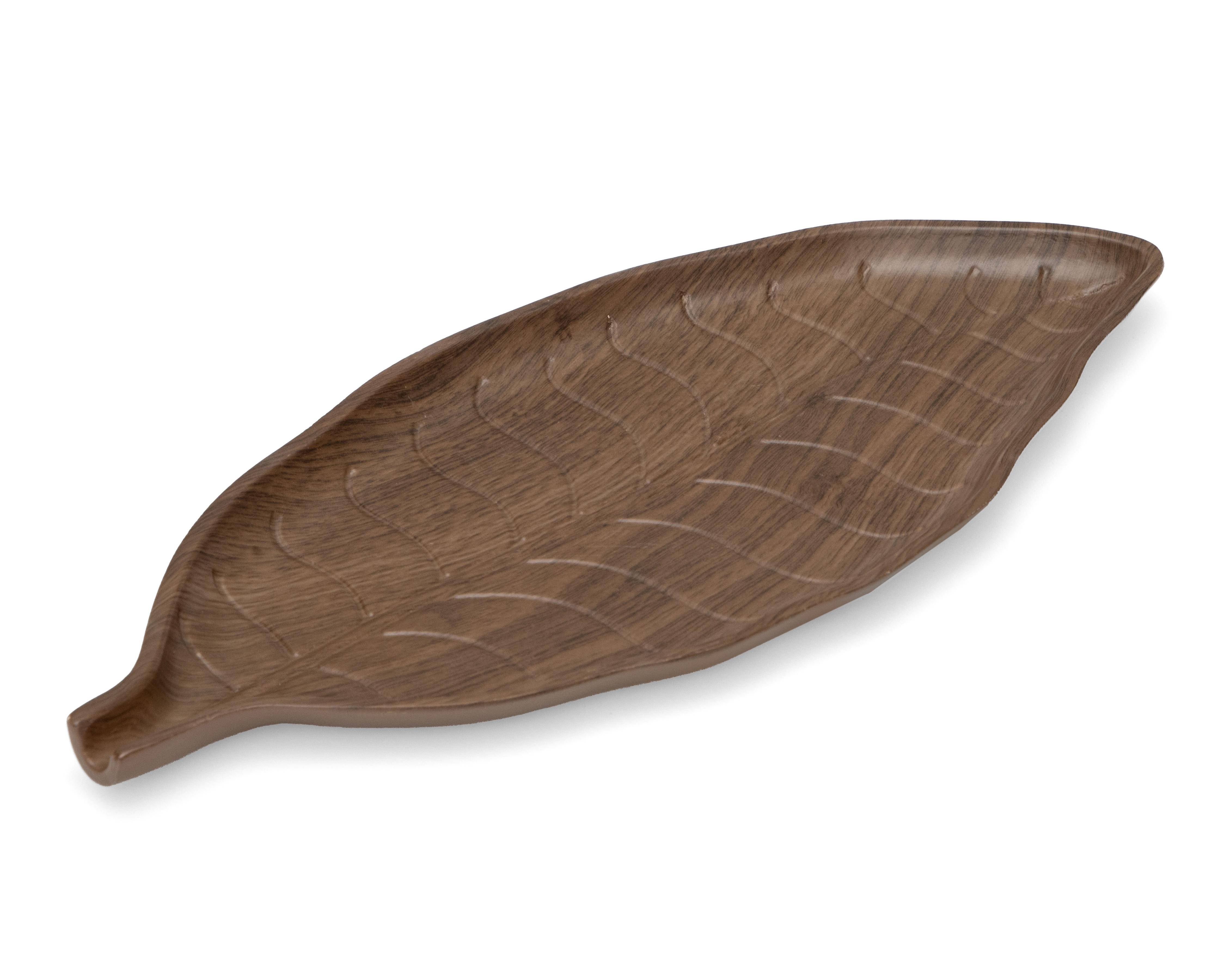 Foto 1 | Charola Decorativa de Hoja Lynx de Madera