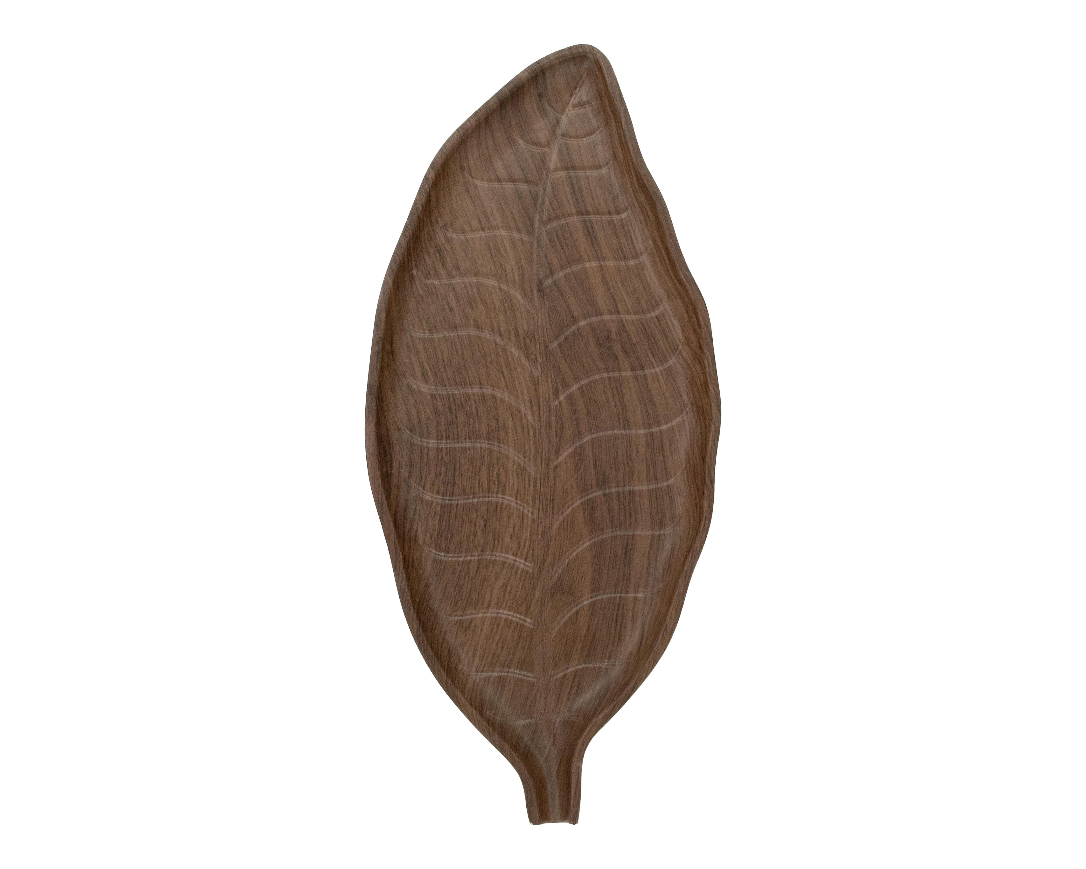 Foto 3 pulgar | Charola Decorativa de Hoja Lynx de Madera