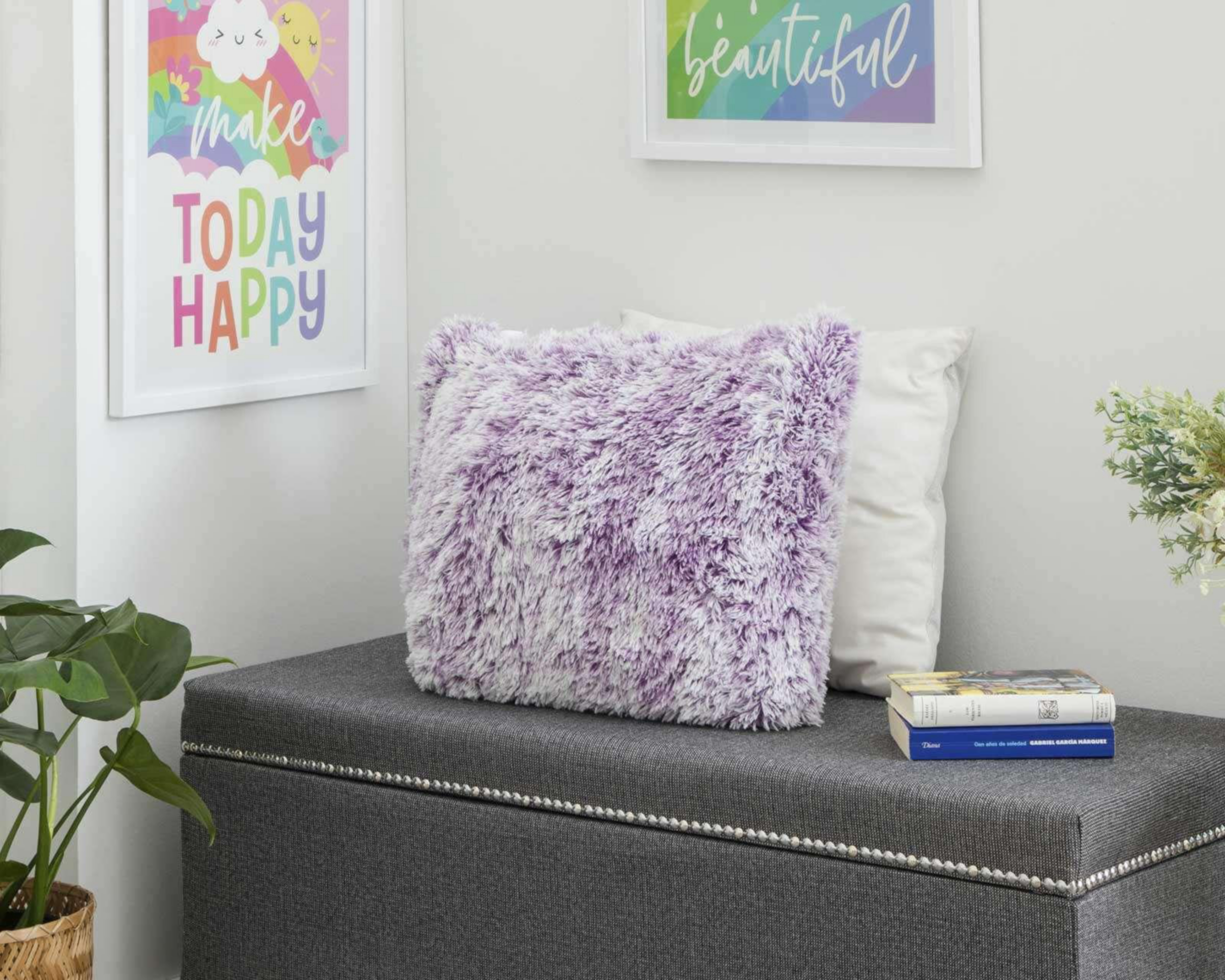 Foto 6 pulgar | Cojín Decorativo Swing Snow Morado