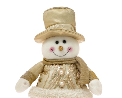 Foto 4 | Figura Decorativa de Mono de Nieve de Navidad Billy de Poliéster