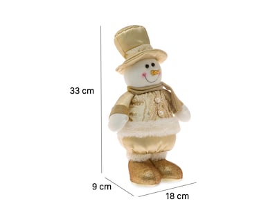 Foto 6 | Figura Decorativa de Mono de Nieve de Navidad Billy de Poliéster
