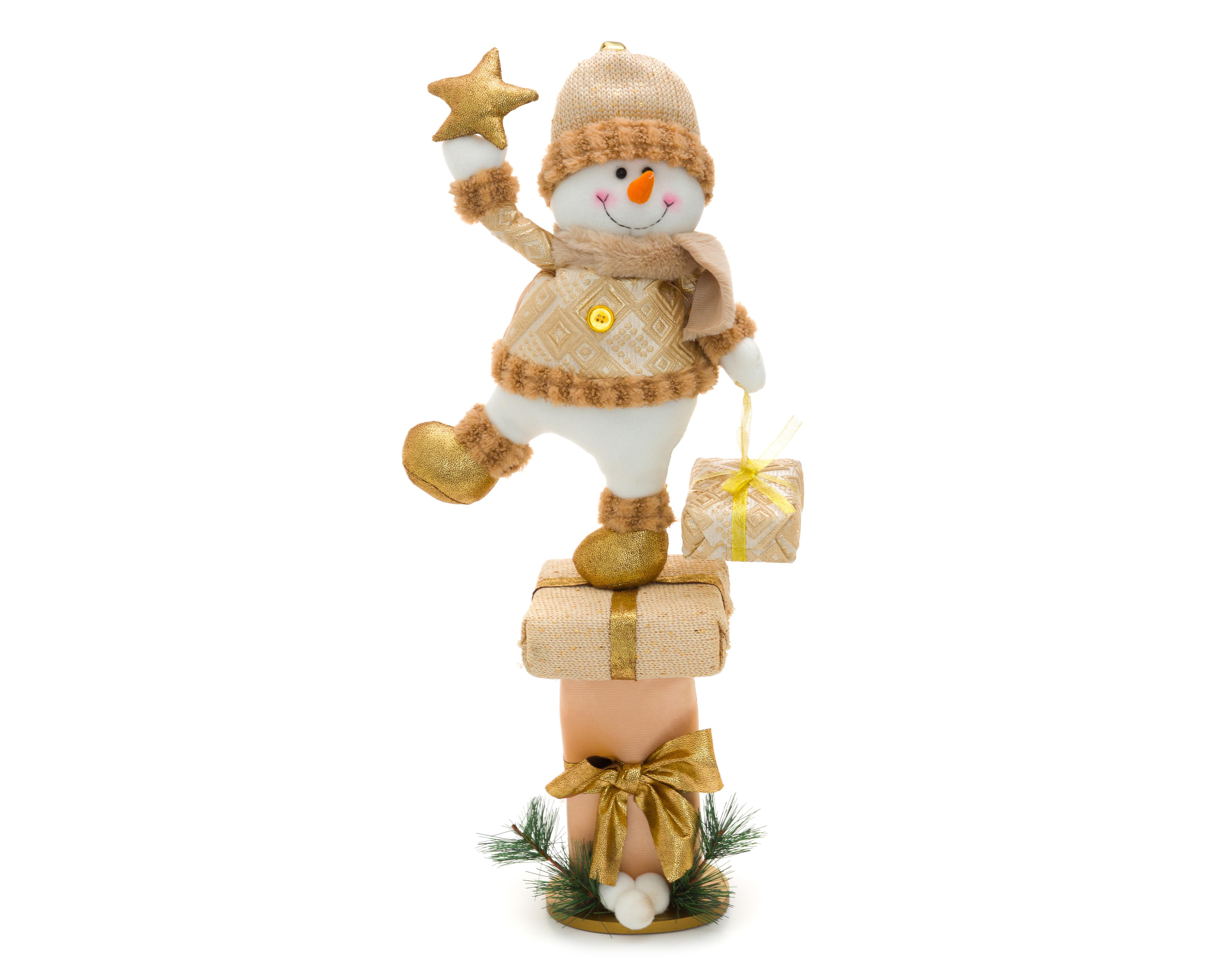 Foto 4 pulgar | Figura Decorativa Mono de Nieve de Navidad Jimmy de Poliéster