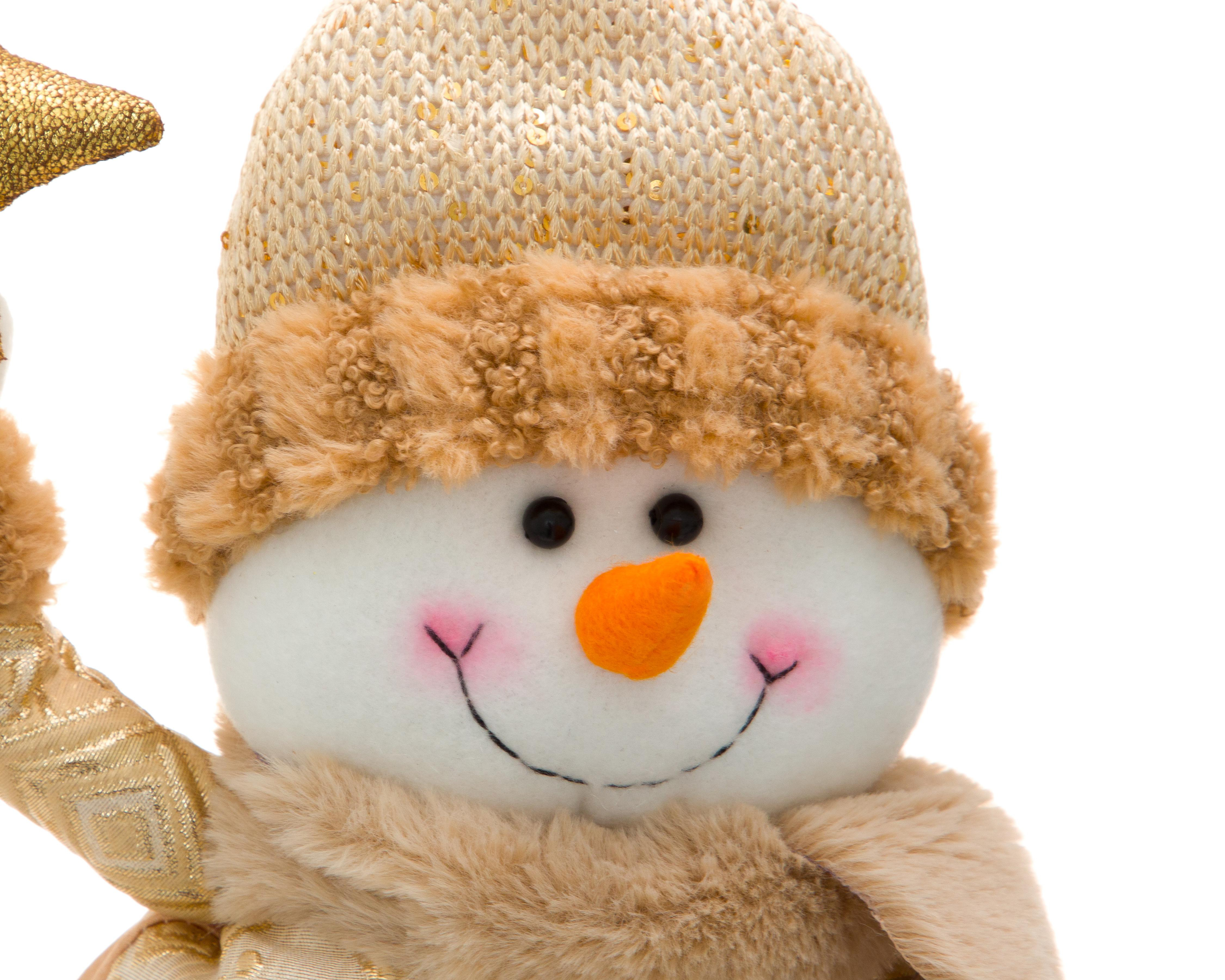 Foto 5 pulgar | Figura Decorativa Mono de Nieve de Navidad Jimmy de Poliéster