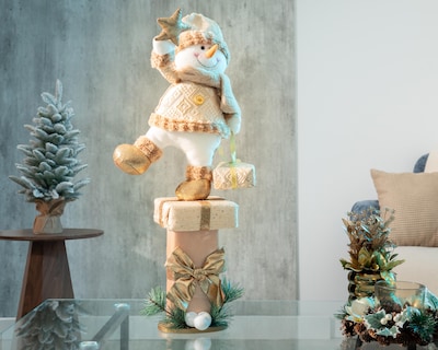 Foto 5 | Figura Decorativa Mono de Nieve de Navidad Jimmy de Poliéster