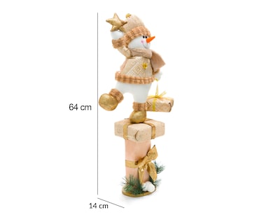Foto 6 | Figura Decorativa Mono de Nieve de Navidad Jimmy de Poliéster