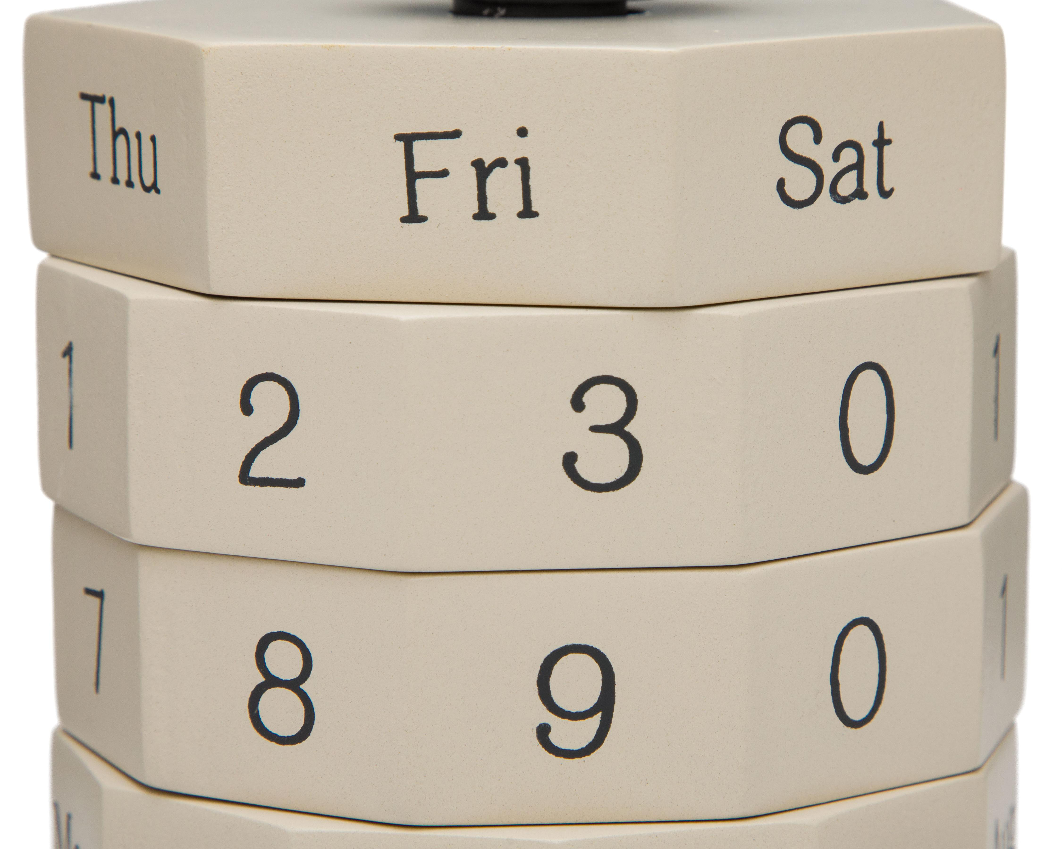 Foto 4 | Figura Decorativa de Calendario Alfa de Madera