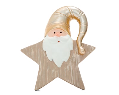 Foto 3 | Figura Decorativa Estrella de Navidad Santa Star de Resina