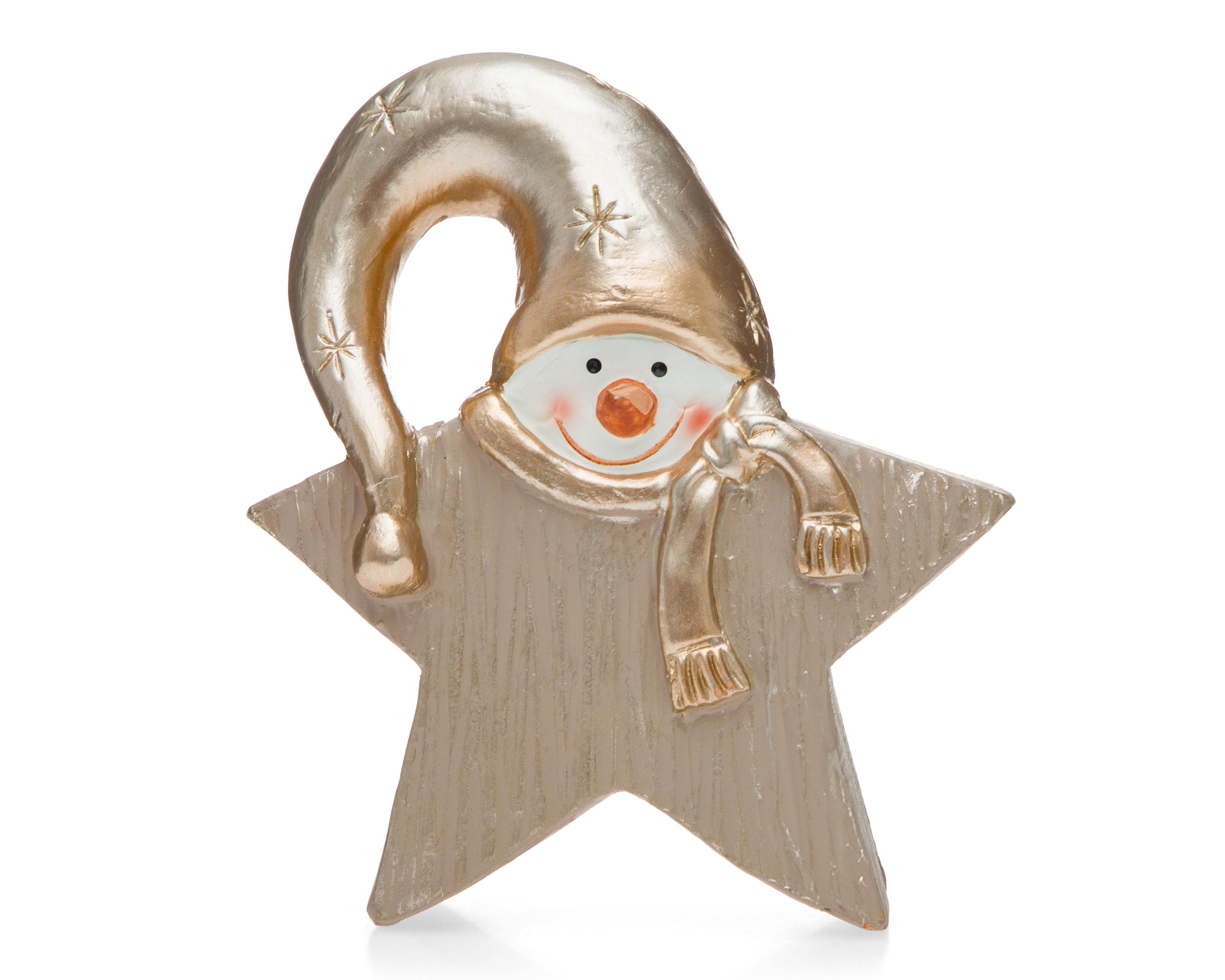Foto 3 | Figura Decorativa de Navidad Snow Star de Poliresina