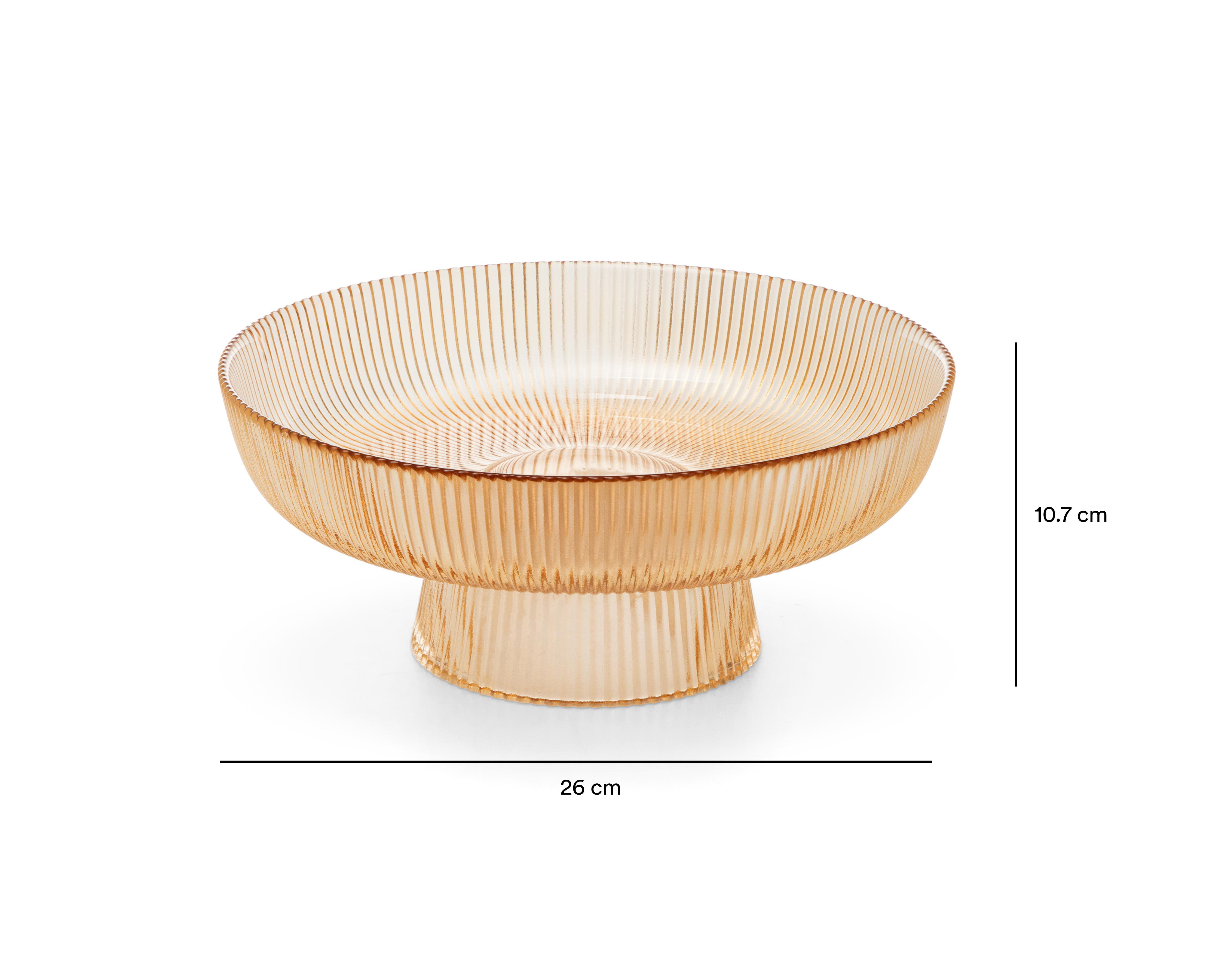 Foto 5 | Platón Decorativo Zalin de Vidrio