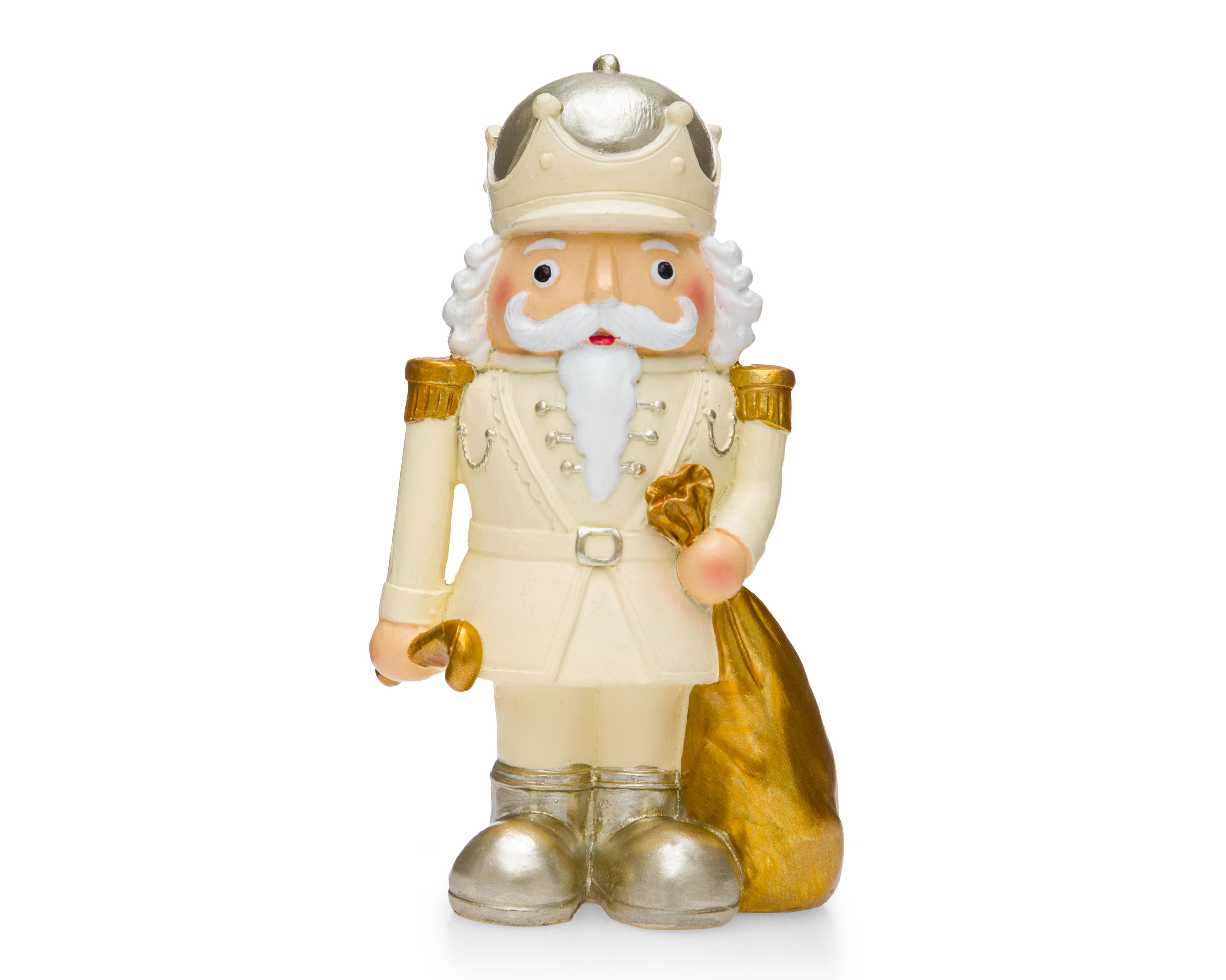 Foto 4 pulgar | Figura Decorativa Cascanueces de Navidad Golden Nut de Resina