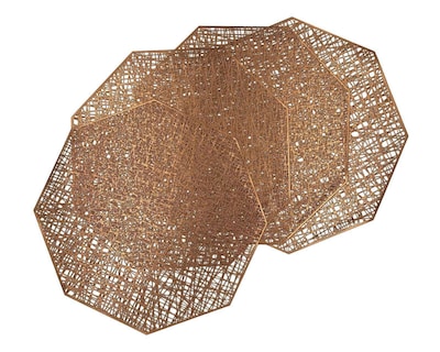 Foto 2 | Mantel Individual Carlota Cobre 38 cm 4 Piezas