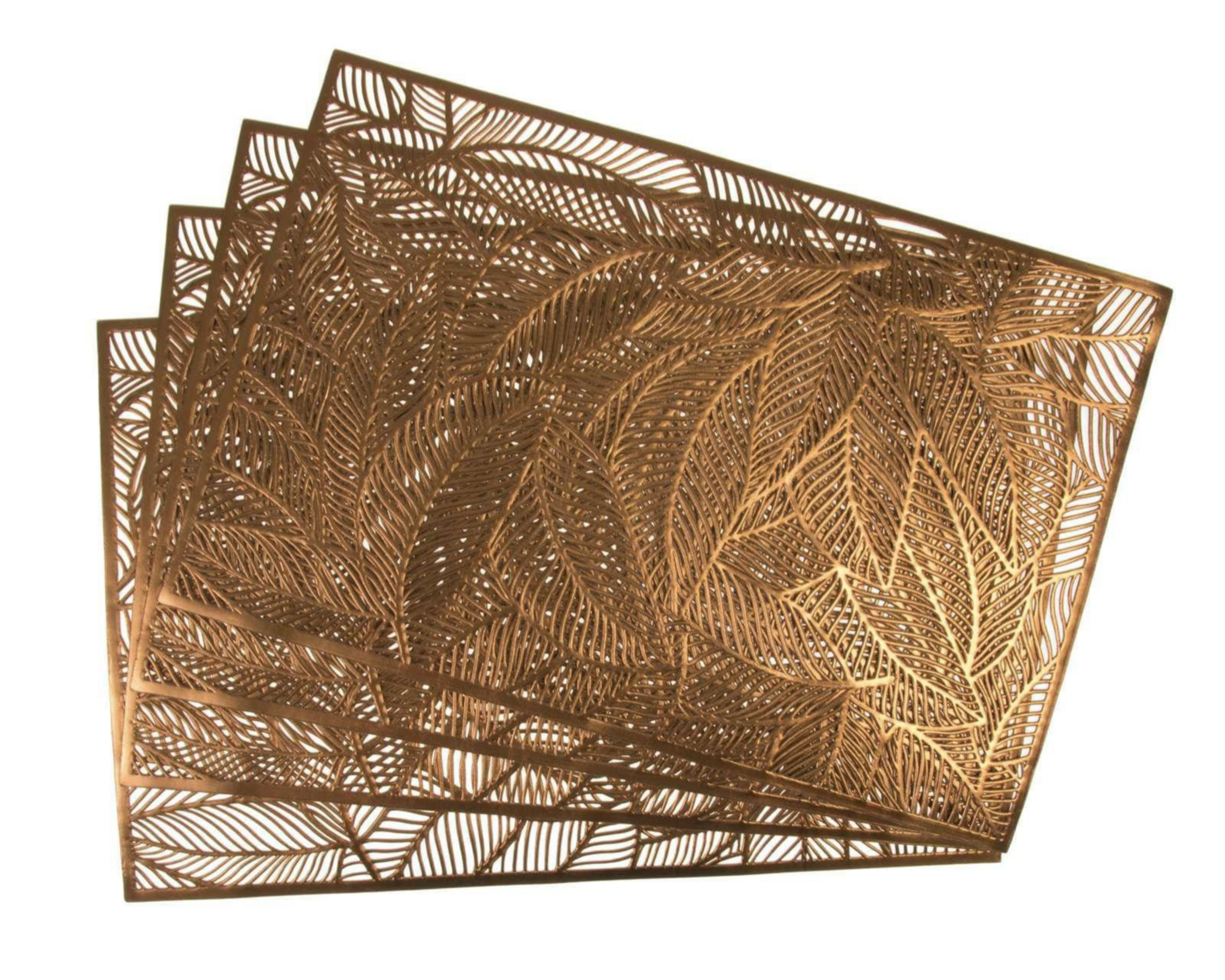 Foto 2 pulgar | Mantel Individual Camila Dorado 30 x 45 cm 4 Piezas